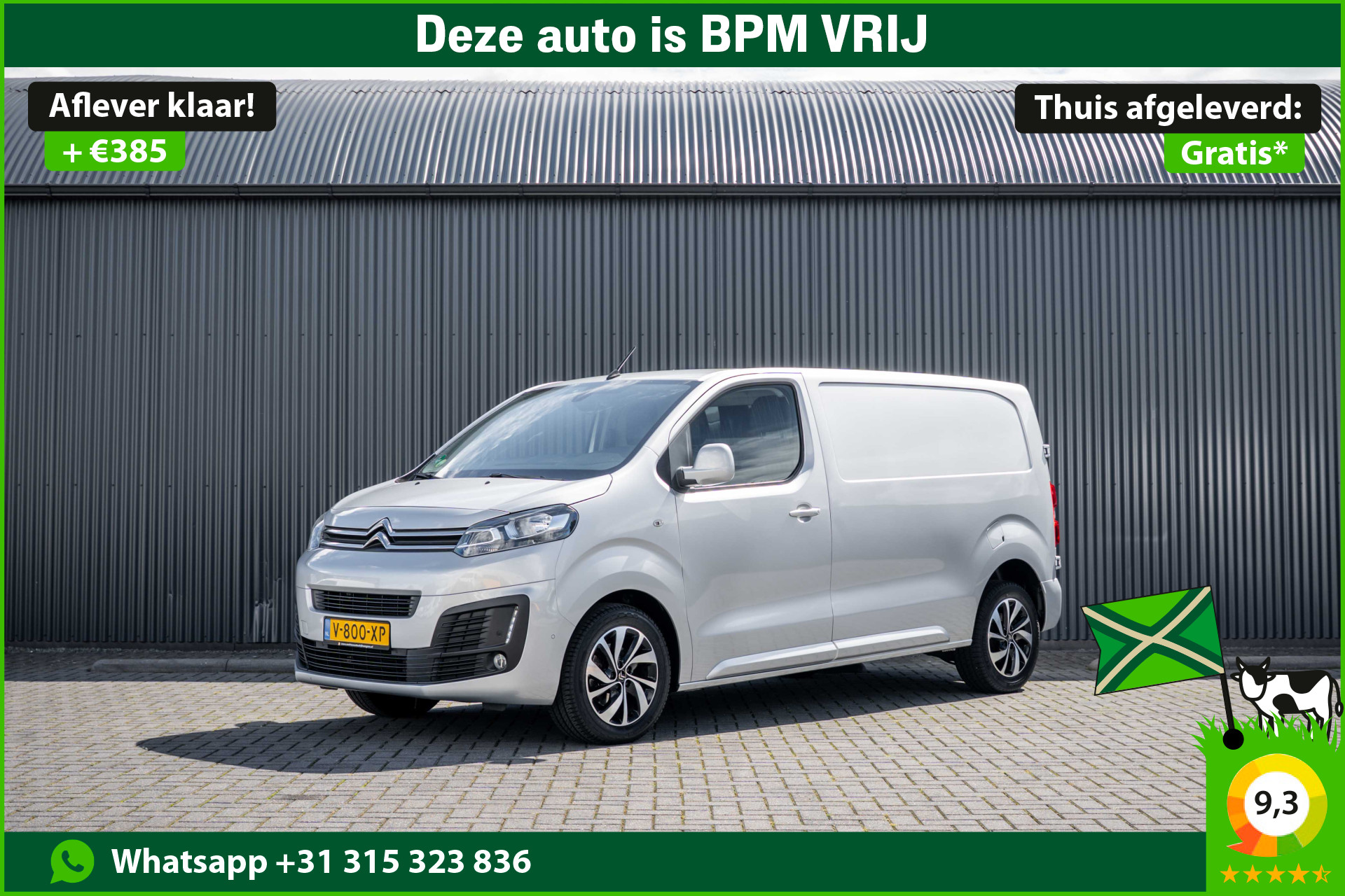 Citroen Jumpy 2.0 BlueHDi 120PK | Nieuwstaat | 3-Zits | Camera | Carplay | Cruise | PDC | Airco 2019 - voorkant