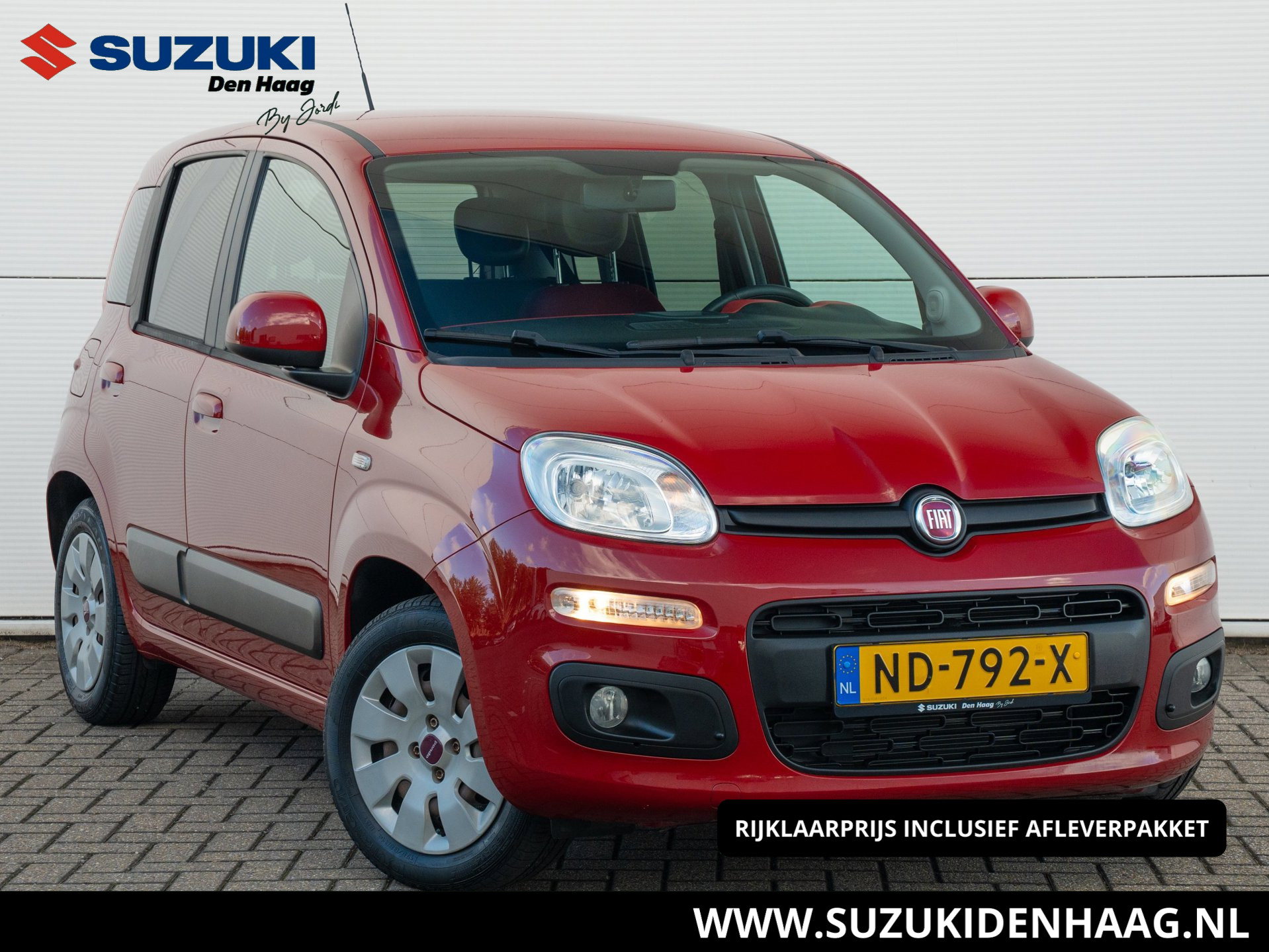 Fiat Panda 1.2 Lounge| 4 Cilinder Motor| Trekhaak | Climate Control | Aut. ramen |Hoge instap | 2016 - voorkant