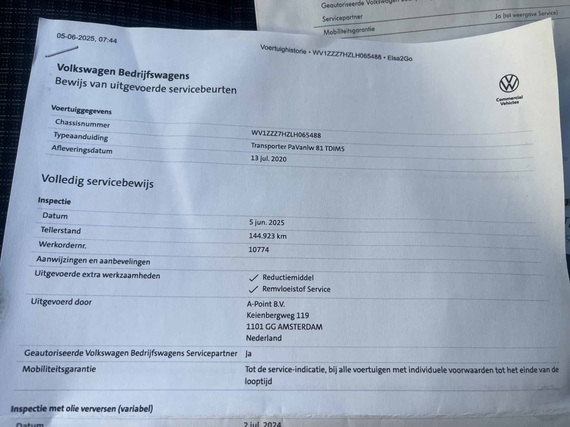 Foto van Volkswagen Transporter