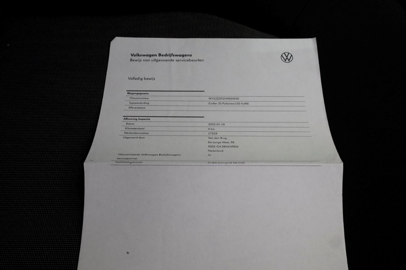 Foto van Volkswagen Crafter