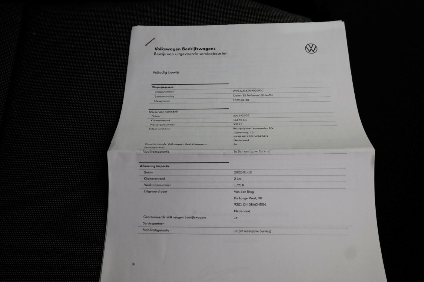 Foto van Volkswagen Crafter