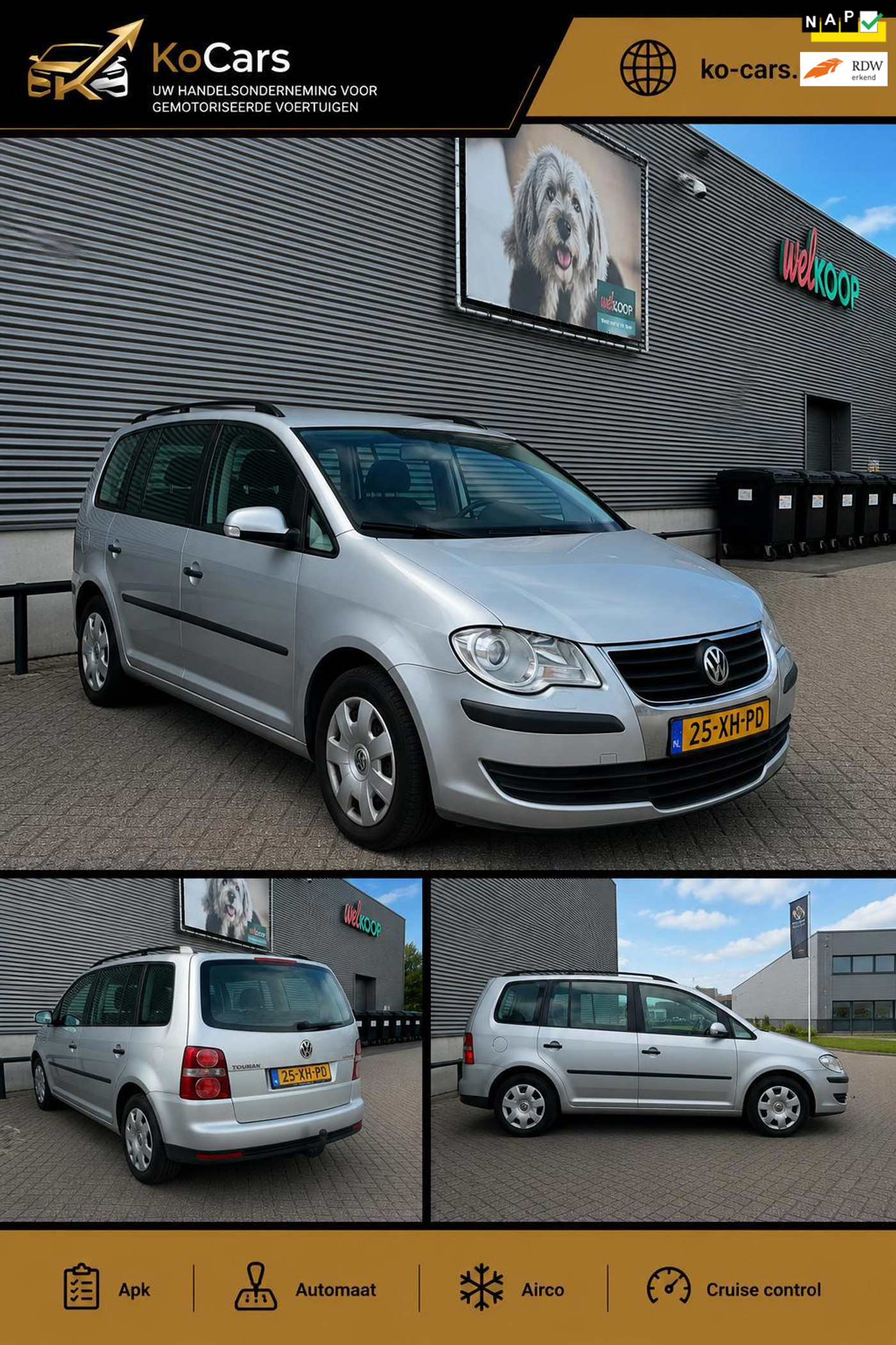 Volkswagen Touran 1.4 TSI Comfortline Automaat Trekhaak 2007 - voorkant