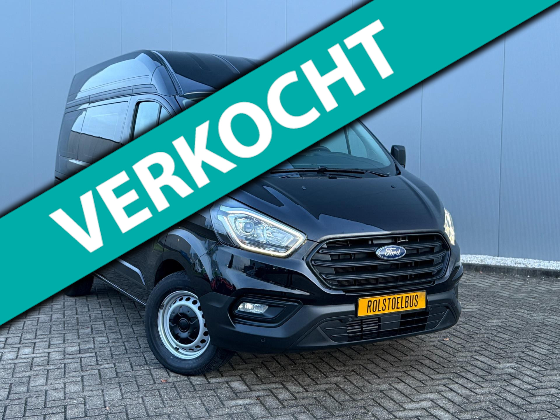 Ford Transit Custom Rolstoelbus (2023) Automaat Rolstoel Voorin Airco 2023 - voorkant