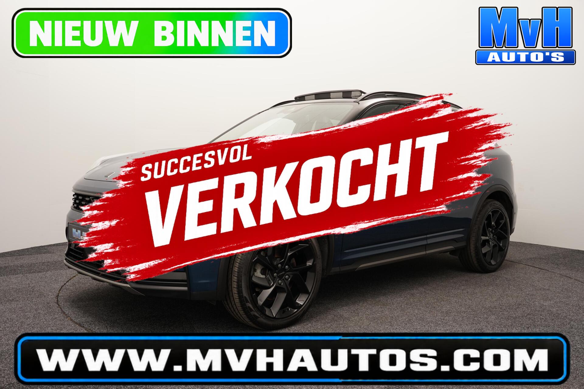 Lynk&co LYNK & Co 01 1.5 PHEV|FULL BLACK XL|ZWARTE.HEMEL|PANO 2024 - voorkant