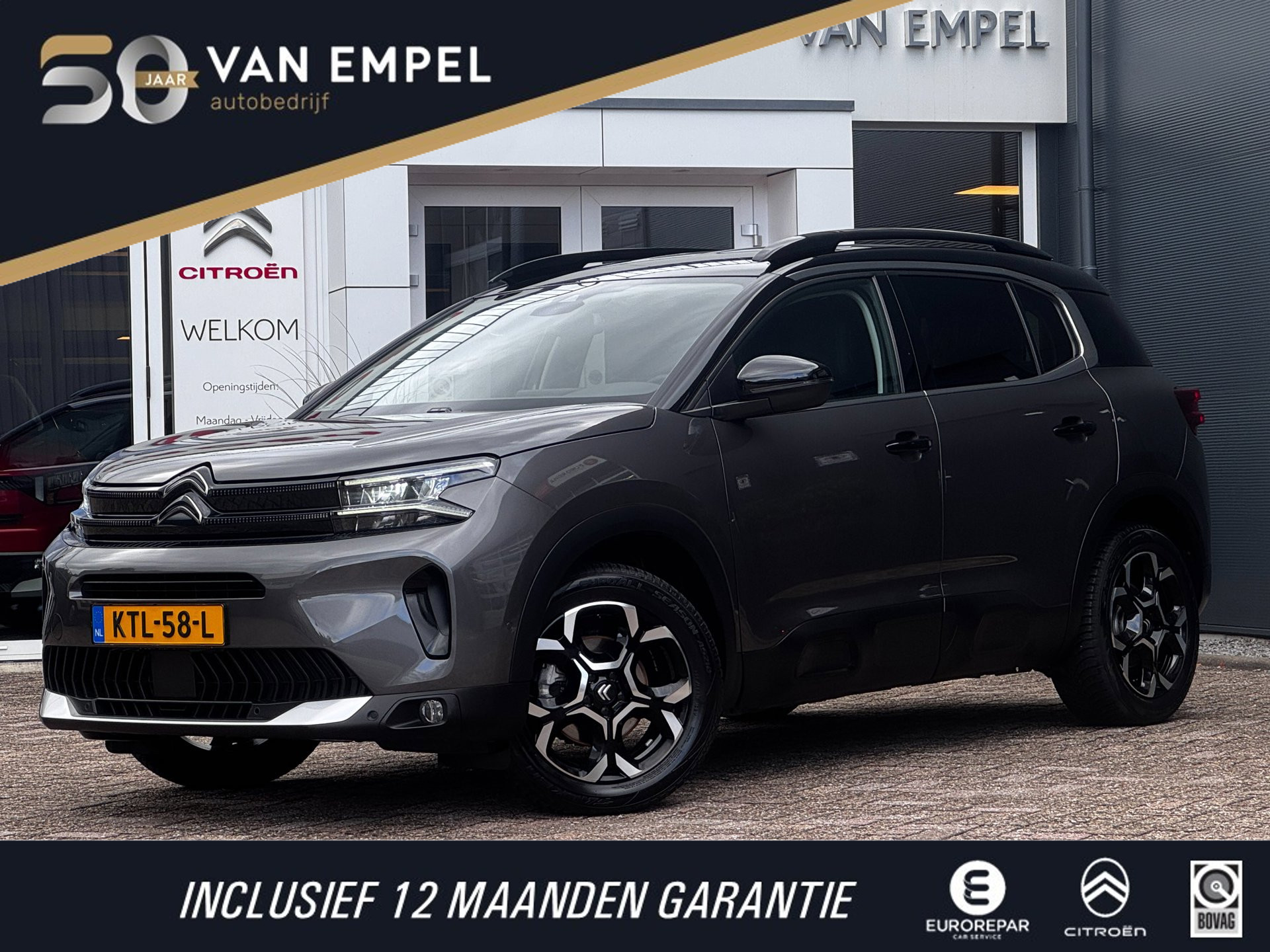 Citroen C5 Aircross 1.2 Hybrid Max | Leder / Alcantara | Camera | Stoelverwarming | Navigatie 2025 - voorkant