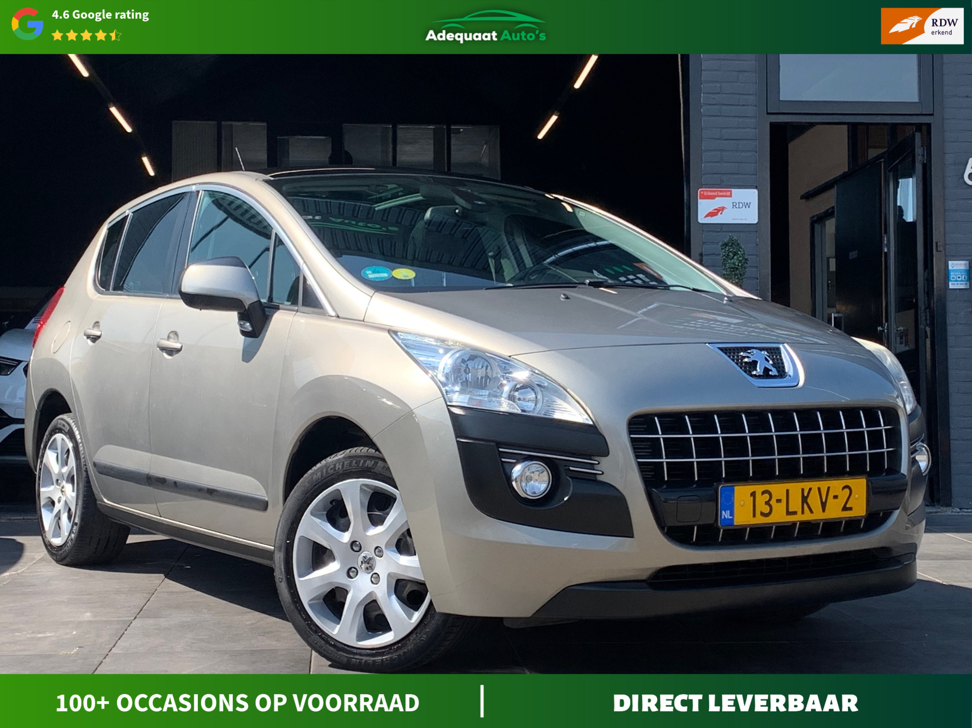 Peugeot 3008 1.6VTi ST|2e eig|NAP|PANO|Trekhaak|Cruise|Airco 2010 - voorkant