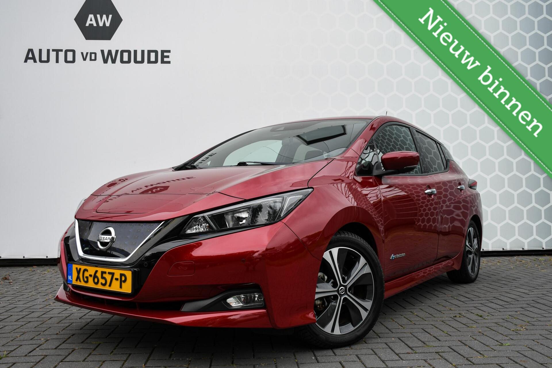 Nissan Nissan Leaf 40kwh Tekna 40 kWh Stuurverwarming Led SOH 93% 2019 - voorkant