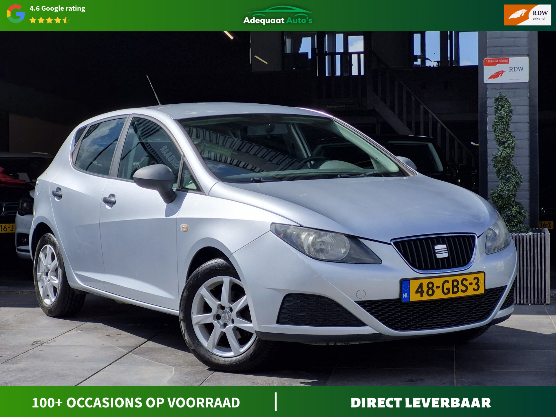 Seat Ibiza 1.4 Reference|5drs|Airco|Carplay|NAP 2008 - voorkant