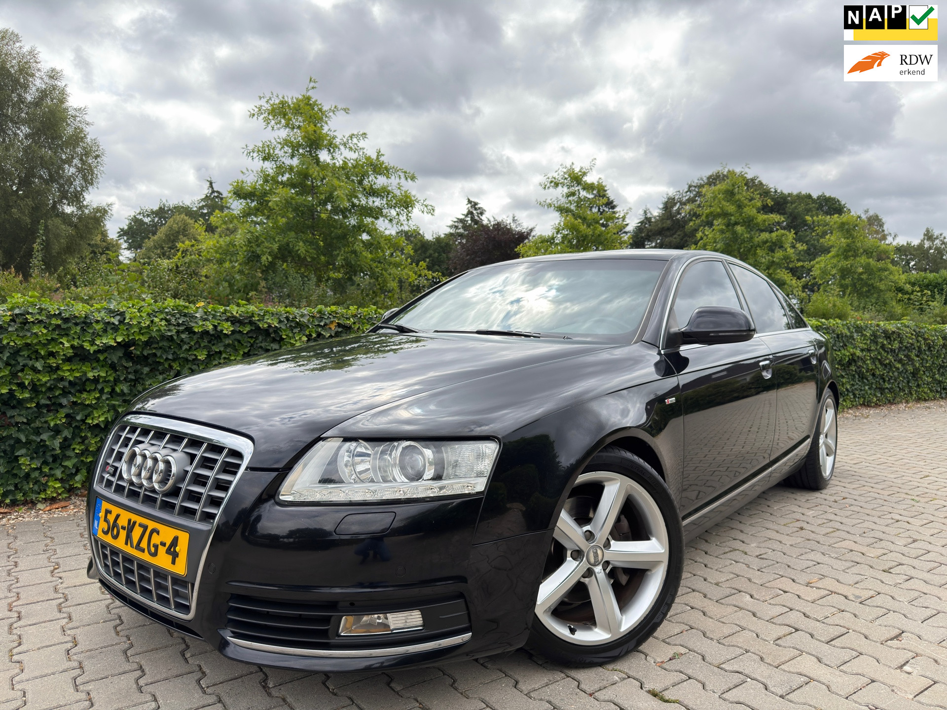 Audi Audi A6 2.0 TFSI S edition Automaat , S-Line , Clima / Cruise / Leder / Navi / Led / Xenon / Pdc / 18" Lm / Trekhaak . 2010 - voorkant