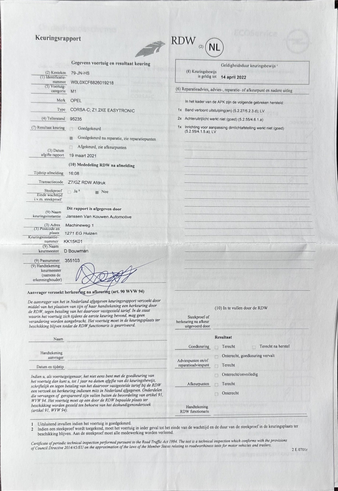 Foto van Opel Corsa-c