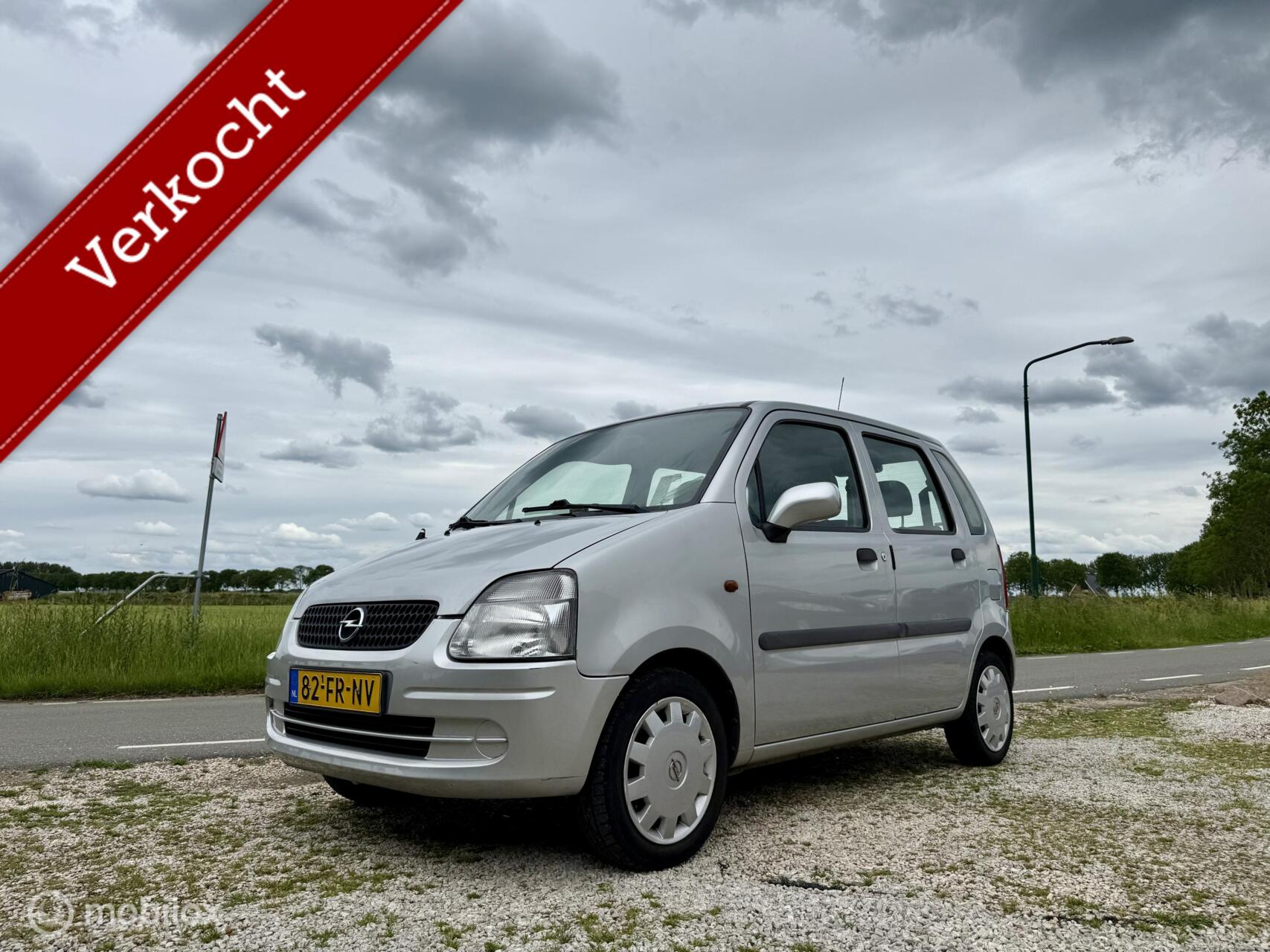 Opel Agila 1.2-16V Elegance, BJ 2000, APK, Zuinig, Hoge Instap 2000 - voorkant