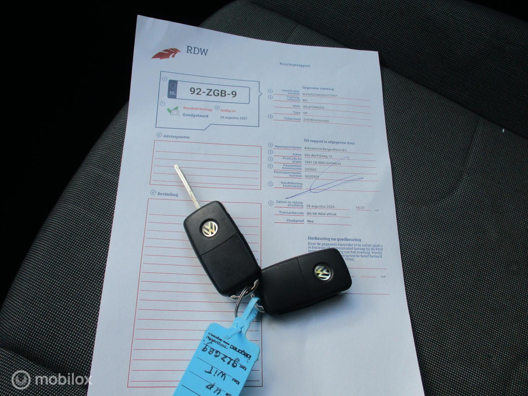 Foto van Volkswagen Up