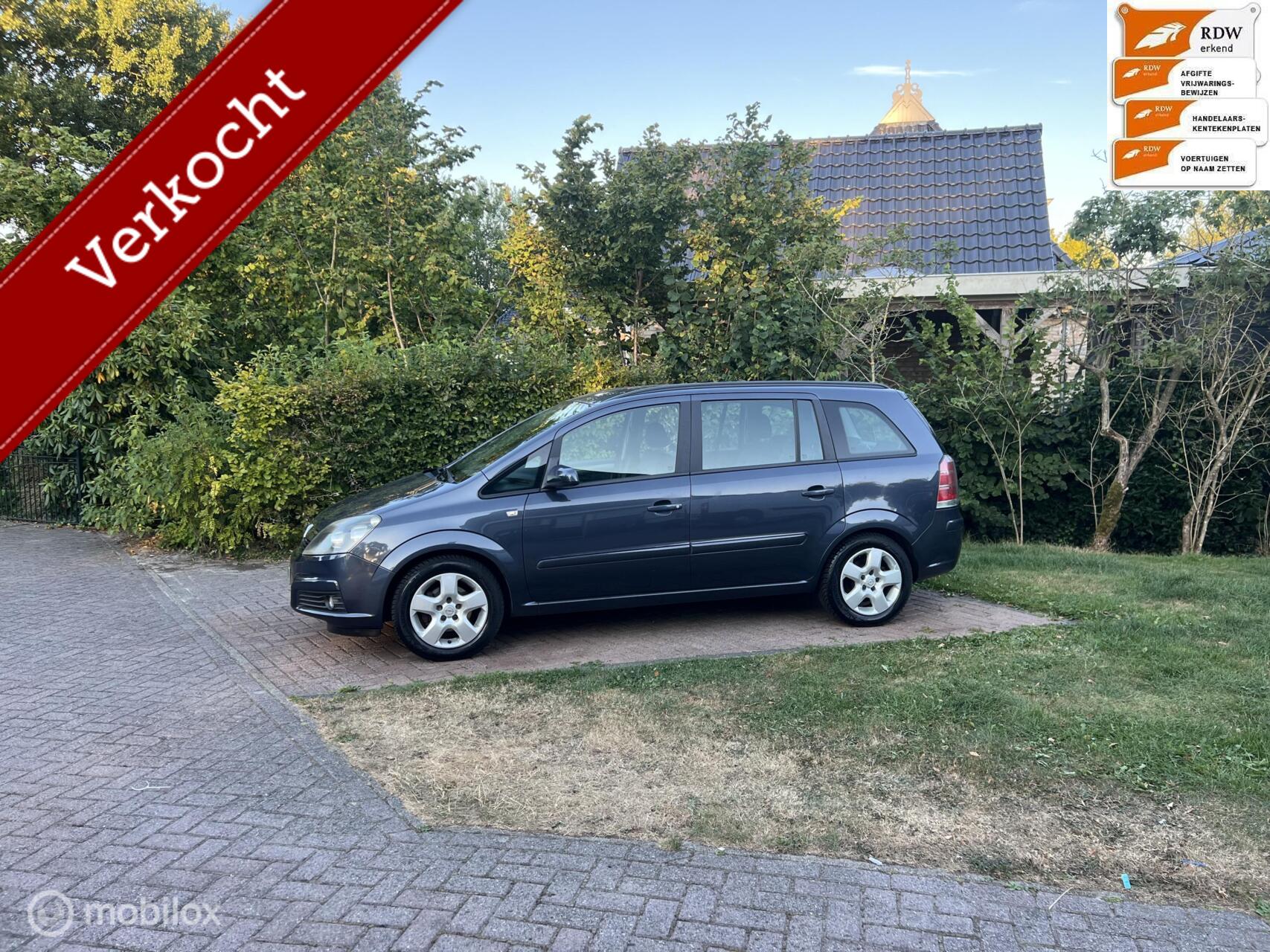 Opel Zafira 1.6 Temptation 7 pers. uitoering 2008 Nwe apk. 2008 - voorkant