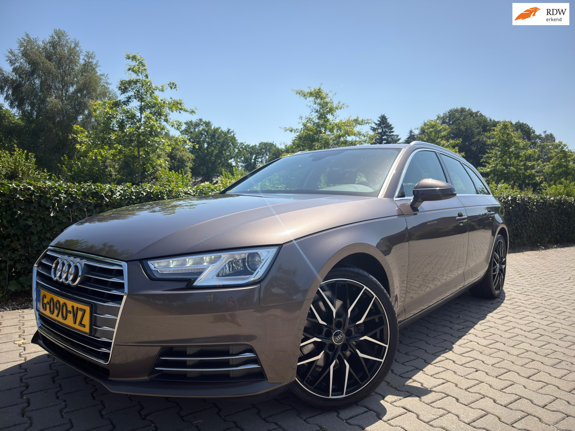 Audi A4 Avant 1.4 TFSI Design Pro Line Plus , Automaat , Clima / Cruise / Navi-Multimedia / Isofix / Led / 19" Lm / Trekhaak . 2016 - voorkant