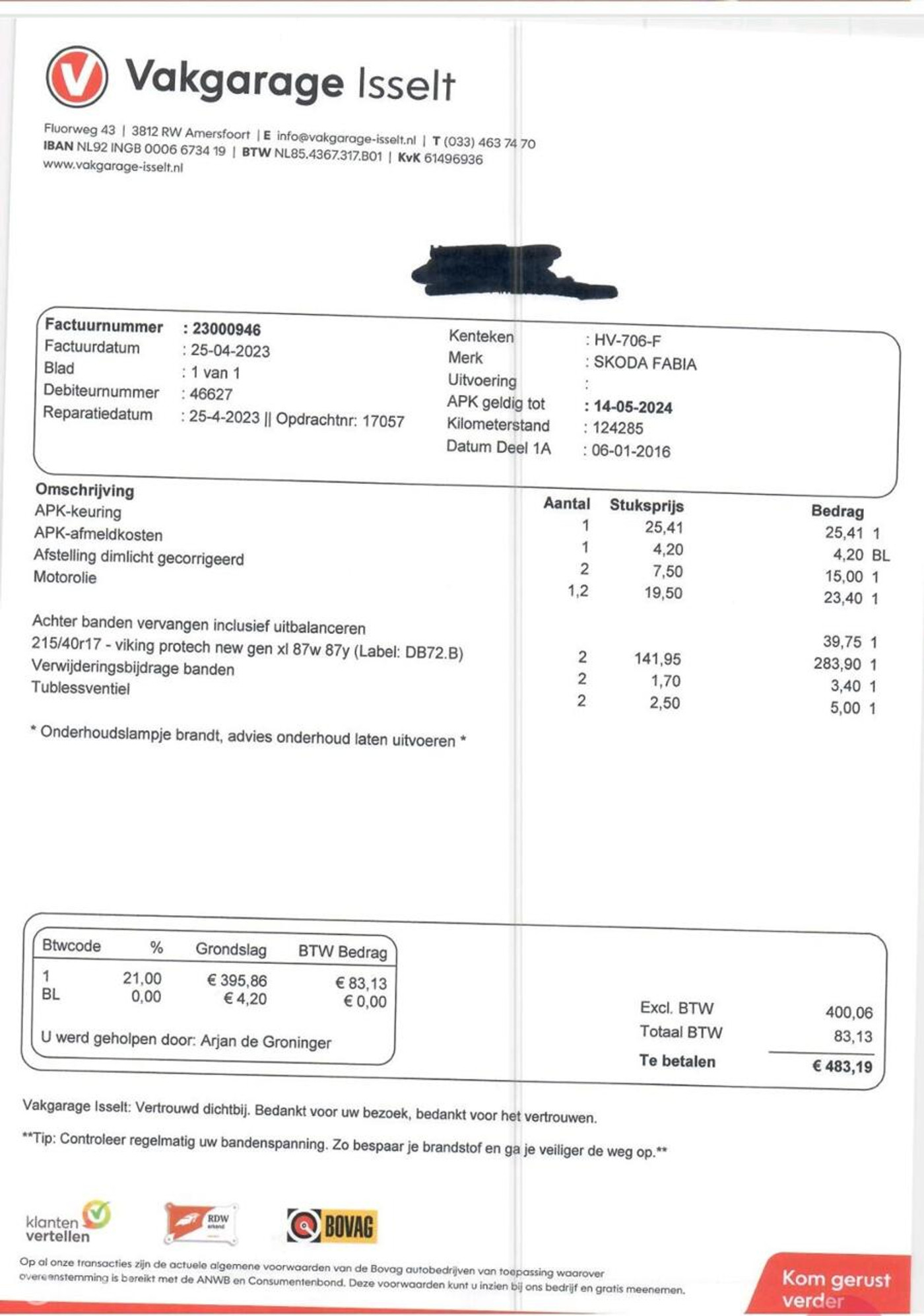 Foto van Skoda Fabia