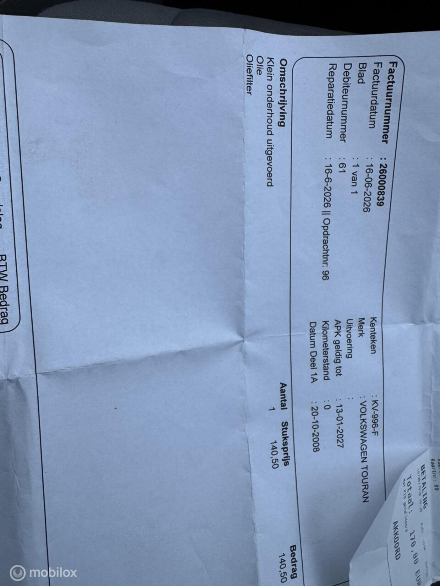 Foto van Volkswagen Touran