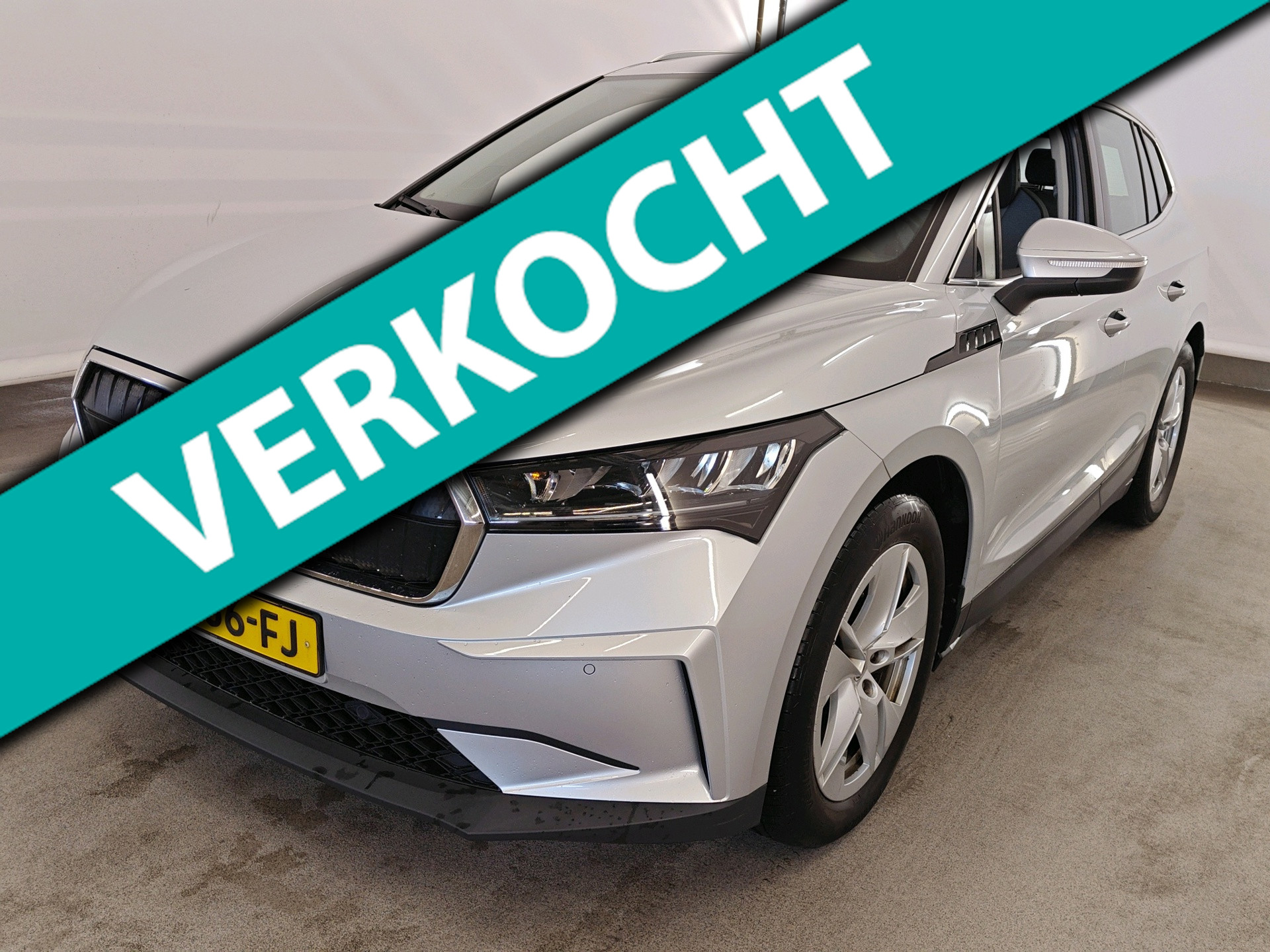 Skoda Enyaq 80 80 204pk | SOH 93% | Camera | PDC | Navi | Apple CarPlay / Android | Stuurverwarming |19" Velgen | Half leder/Stof 2021 - voorkant