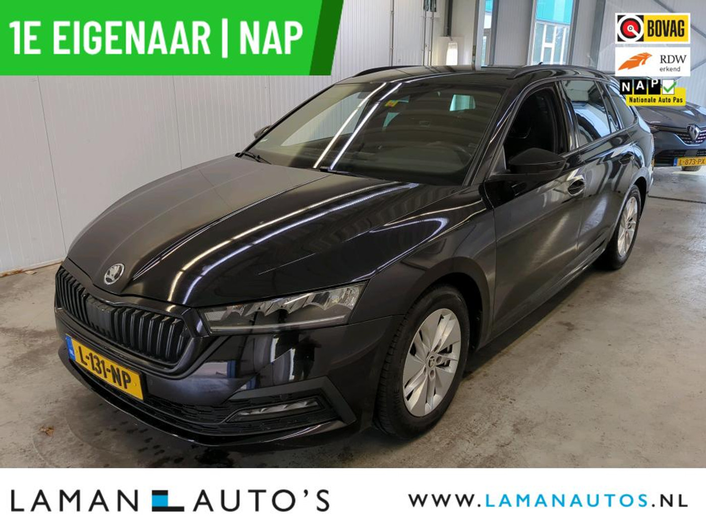 Skoda Octavia 1.0 e-TSI 110pk DSG Sport Business | Automaat Trekhaak Virtual CarPlay ECC NAV Metallic Cruise 16" LMV | MHEV Voorschoten 2021 - voorkant