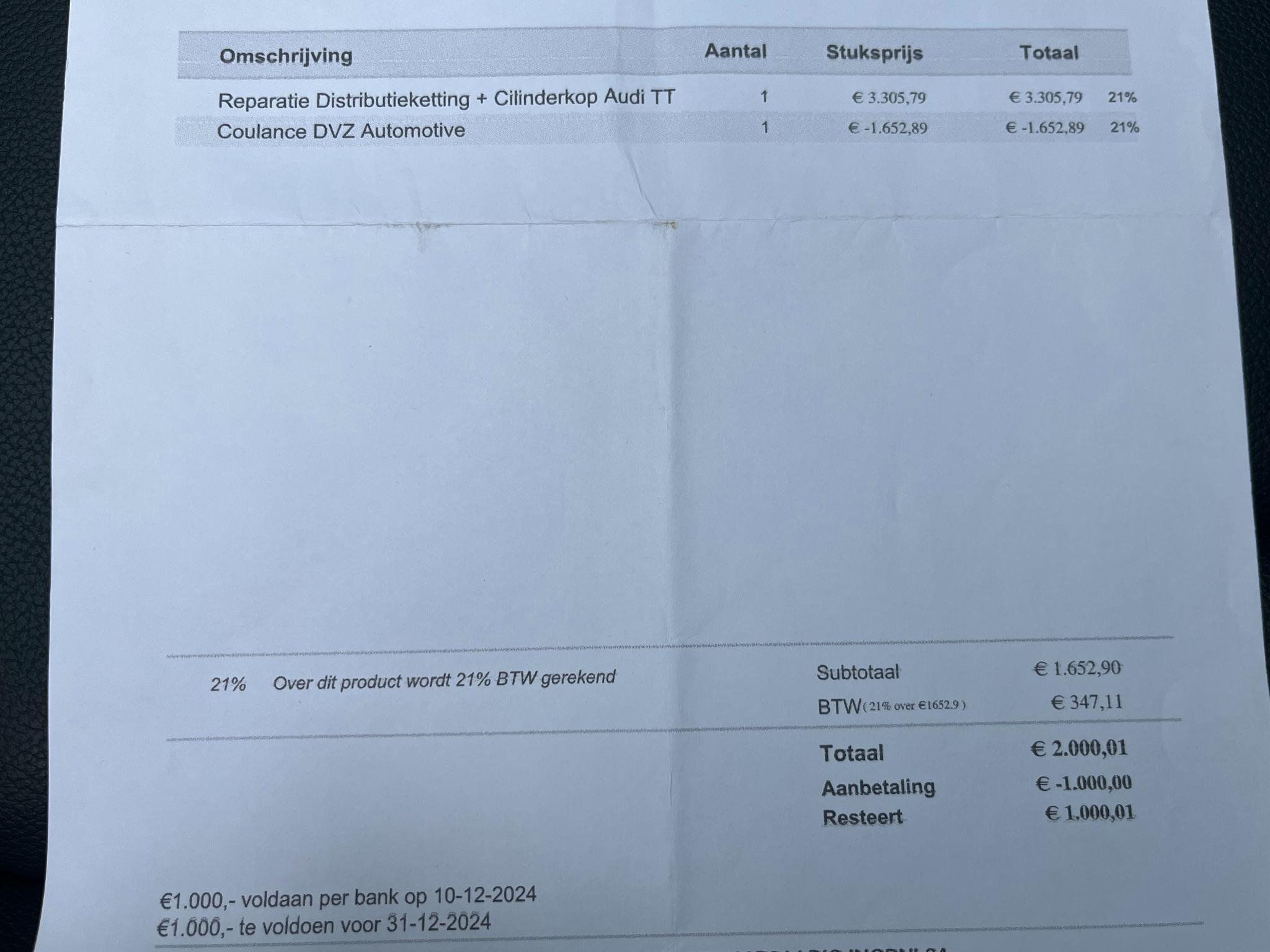 Foto van Audi Audi TT