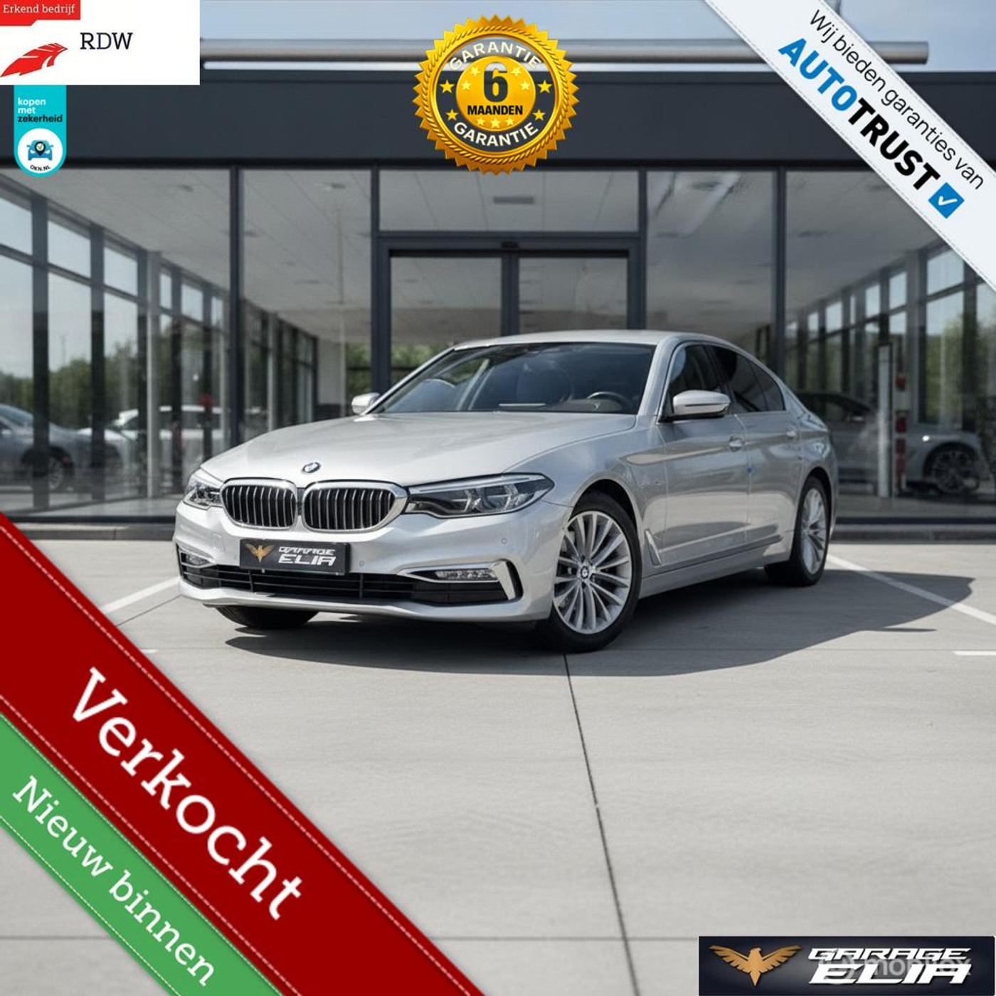 BMW 540i 540i High Executive 2018 - voorkant