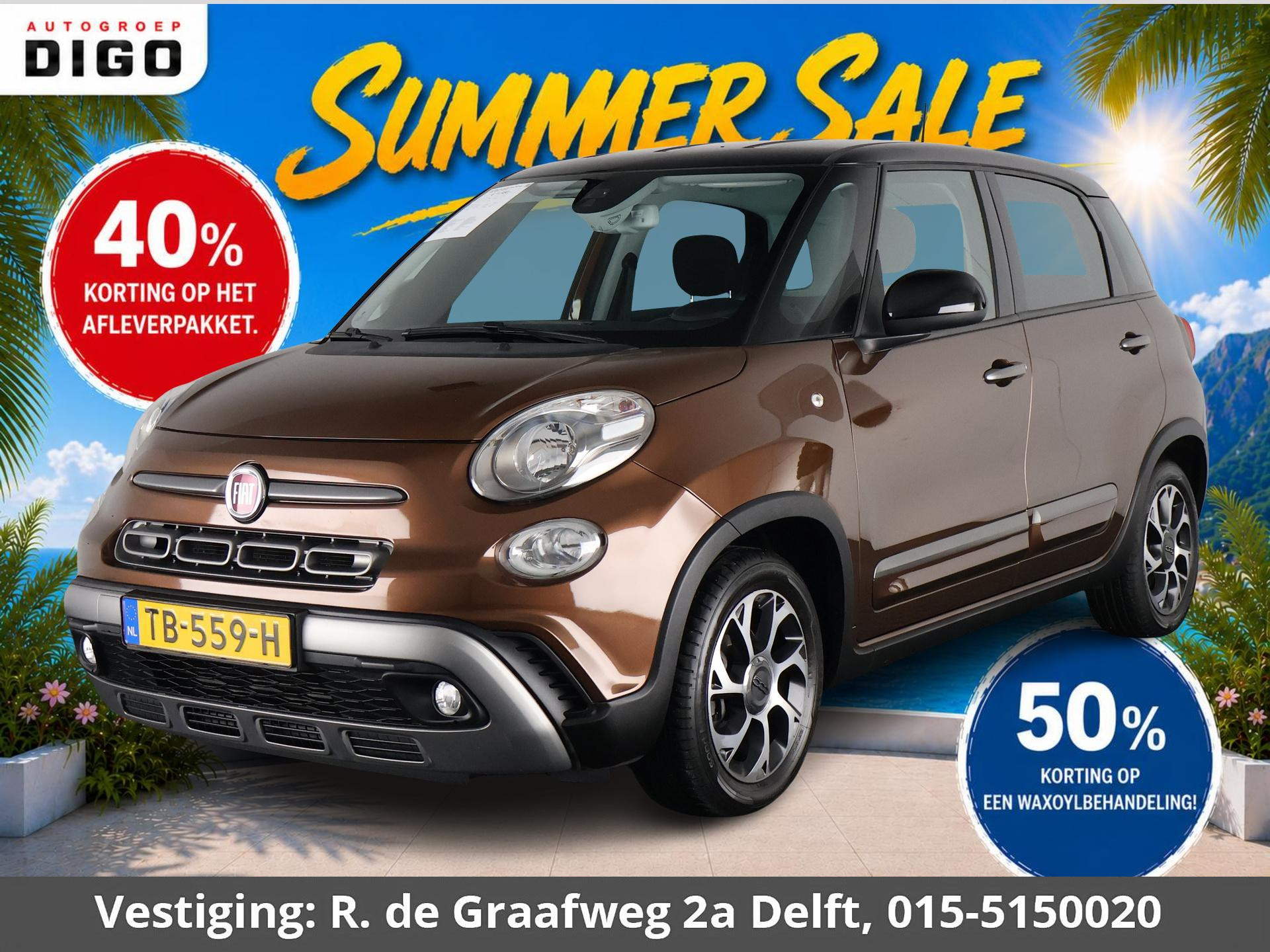 Fiat 500 0.9 TwinAir Cross 2018 - voorkant