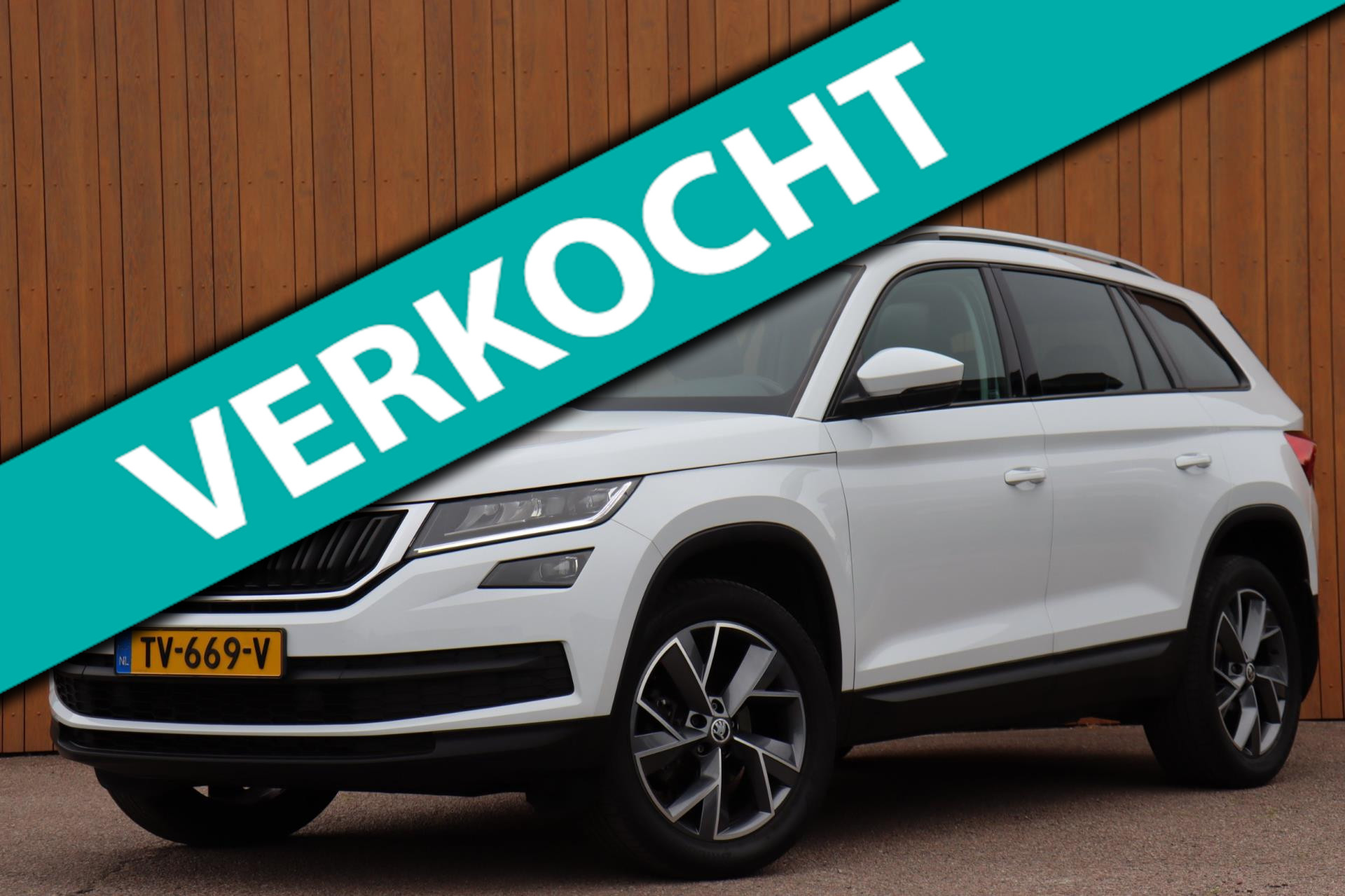Skoda Kodiaq 1.5 TSI Bus. Aut.org.NL leer schuifdak trekhaak 2018 - voorkant