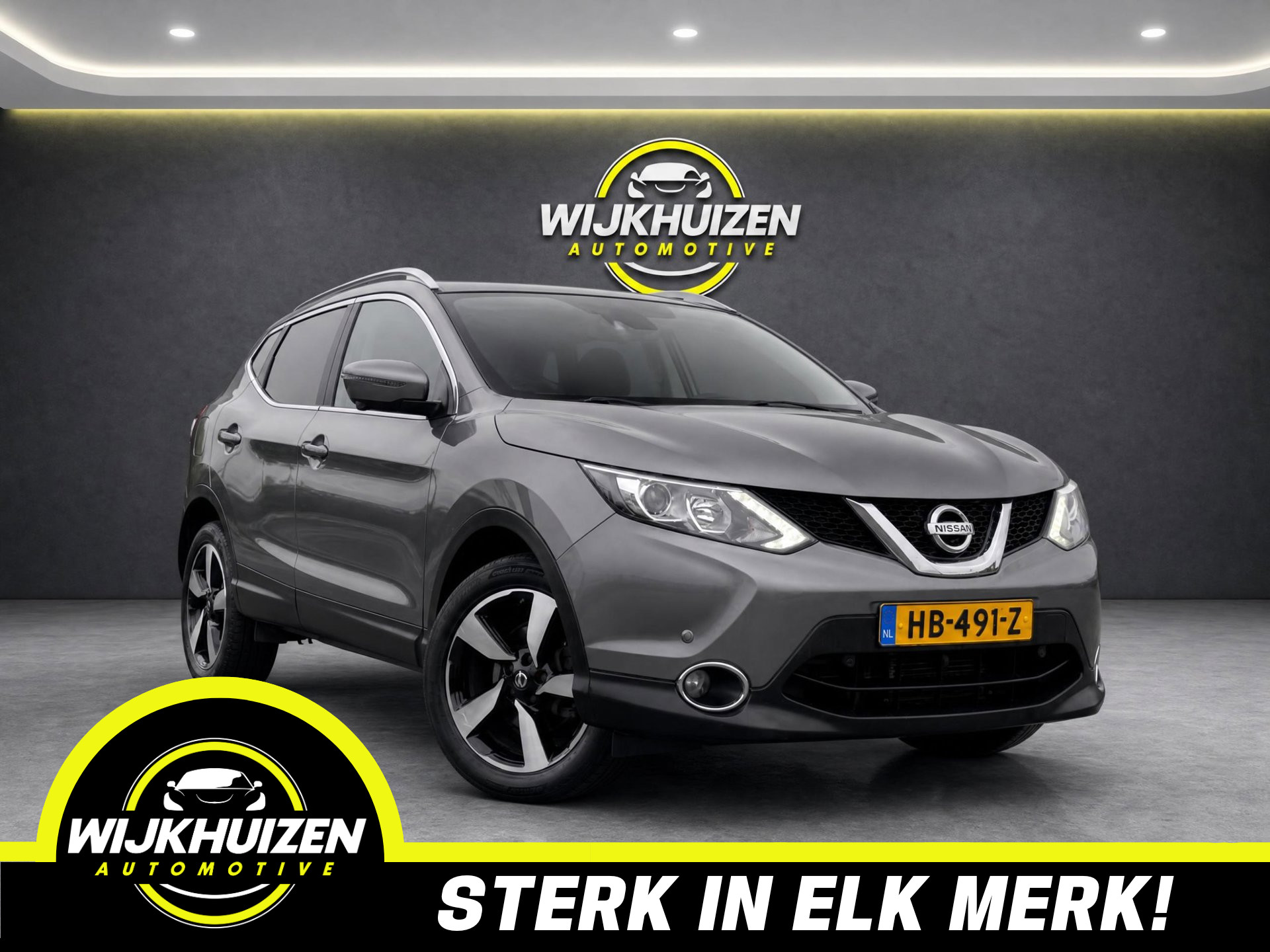 Nissan Nissan Qashqai 1.2 Connect Edition Automaat met Panorama dak !!! 18 Inch !!! Cruise !!! Nap !!! 2015 - voorkant