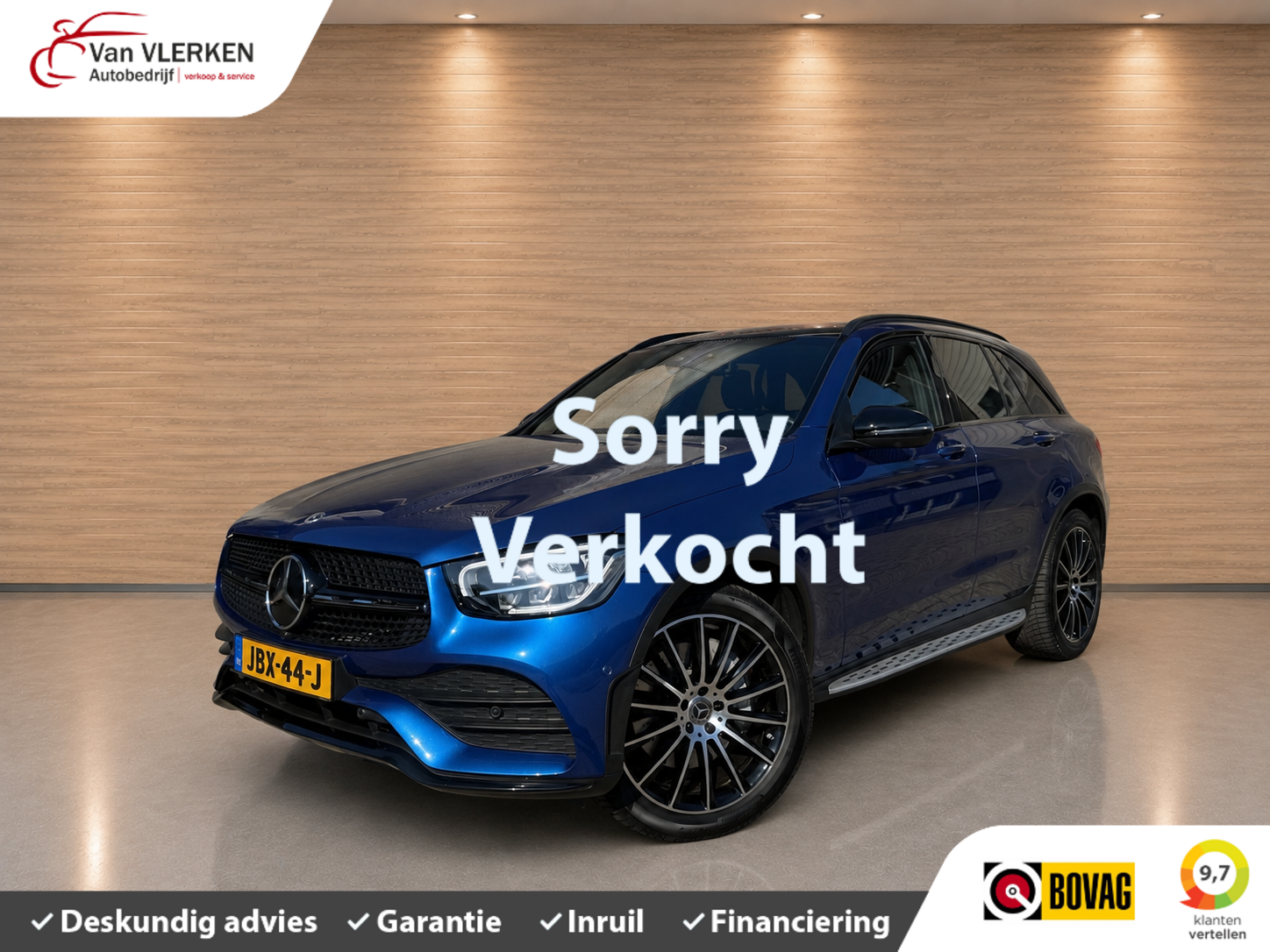 Mercedes-Benz GLC 300 E 4Matic 300e 4MATIC AMG Luchtvering PAnoramadak TREKHAAK 2021 - voorkant
