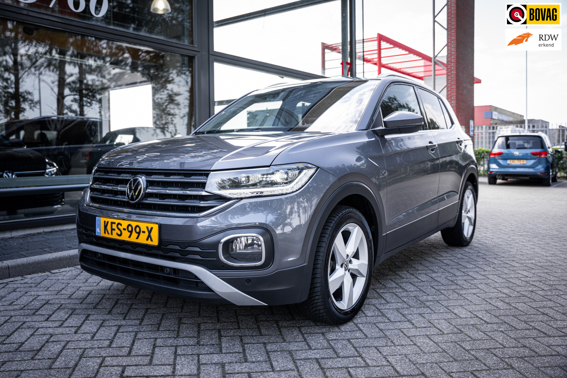 Volkswagen T-cross 1.5 TSI Style Automaat 150pk | Virtual cockpit | Led | Trekhaak | Adapt. Cruise | Stoelverwarming | Keyless | 2022 - voorkant