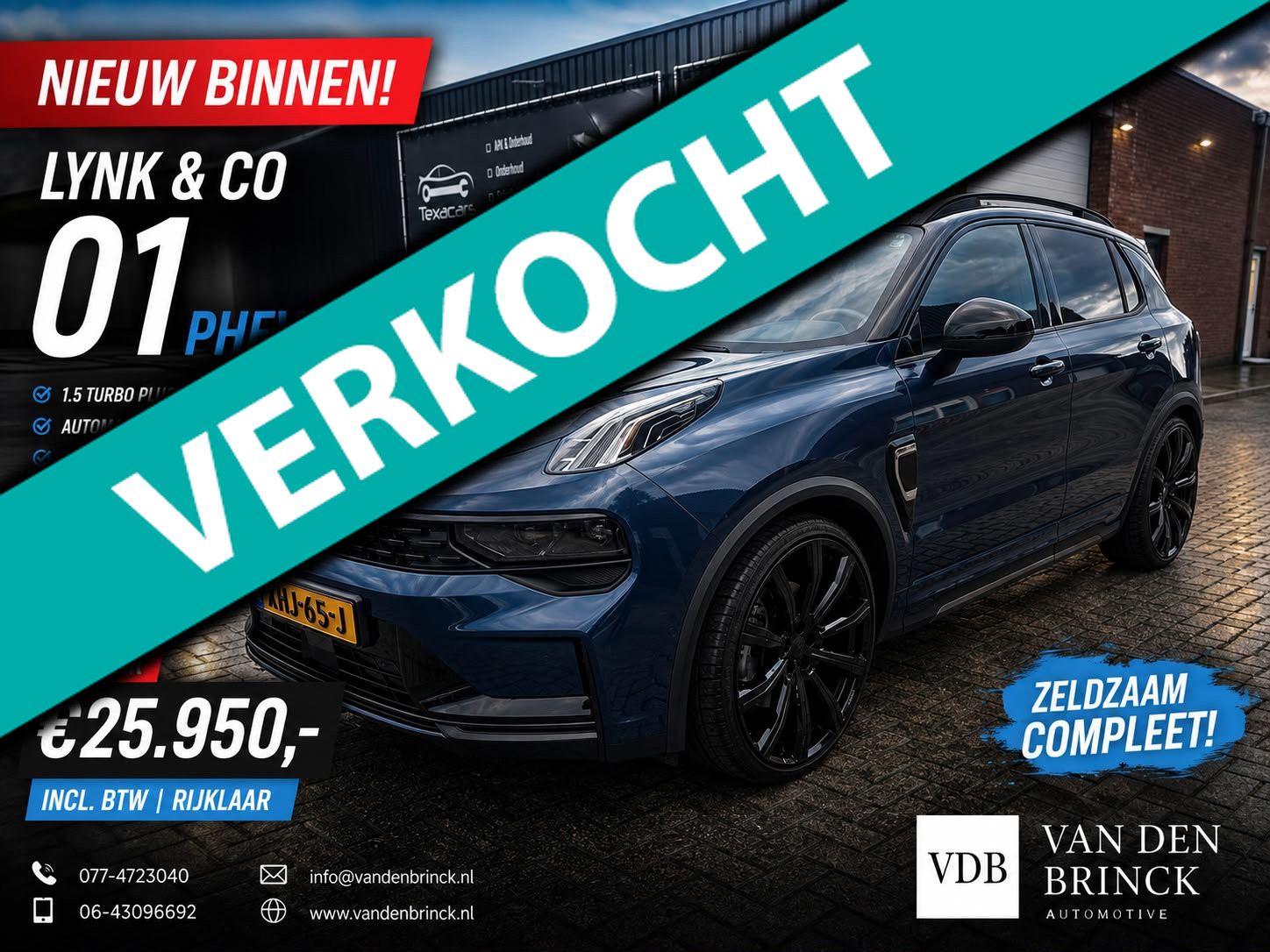 Lynk&co LYNK & Co 01 1.5 eibach en 22inch zeer dik 2023 - voorkant