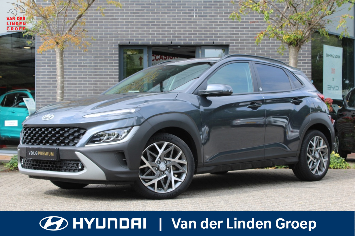 Hyundai Kona 1.6 GDI HEV Fashion Navi/18"/Cam "RIJKLAARPRIJS" 2021 - voorkant