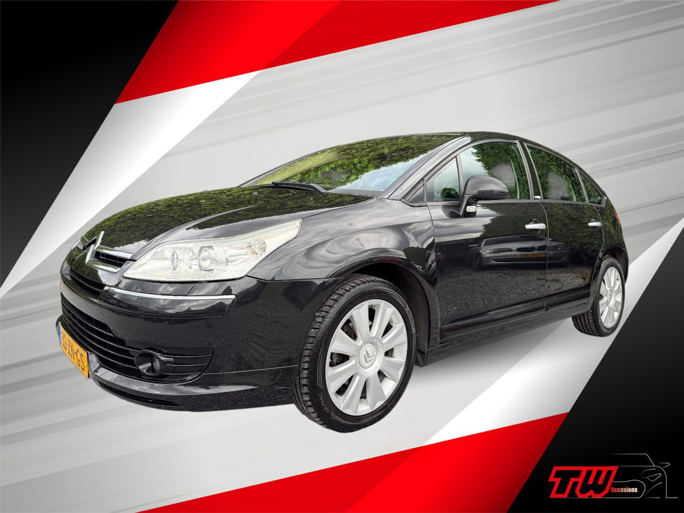 Citroen C4 2.0 Exclusive AUTOMAAT|NWE APK|AIRCO|TREKHAAK|PDC 2008 - voorkant