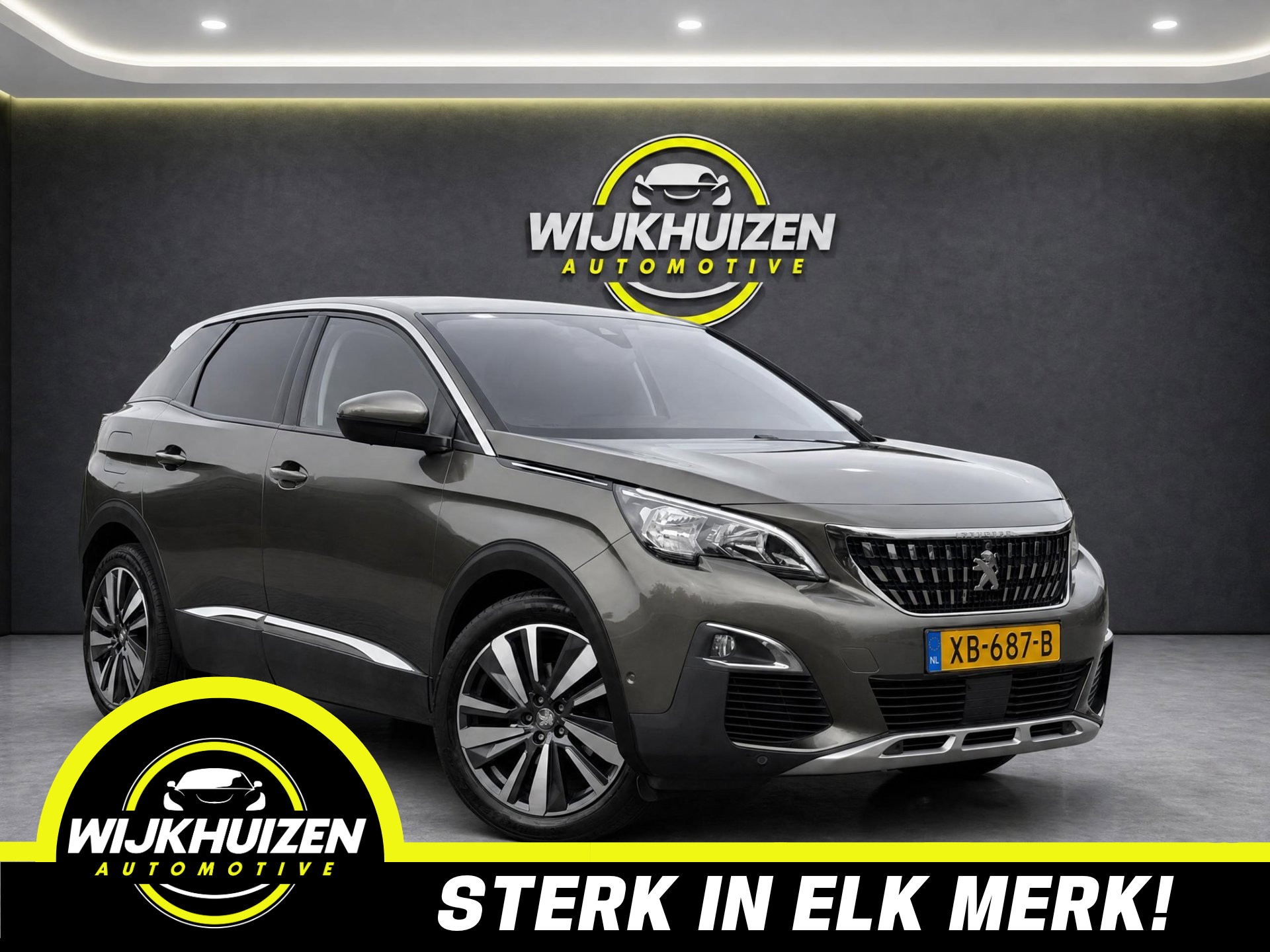 Peugeot 3008 1.2 PureTech Allure met Led !!! 18 Inch !!! Climate !!! Cruise !!! 2018 - voorkant