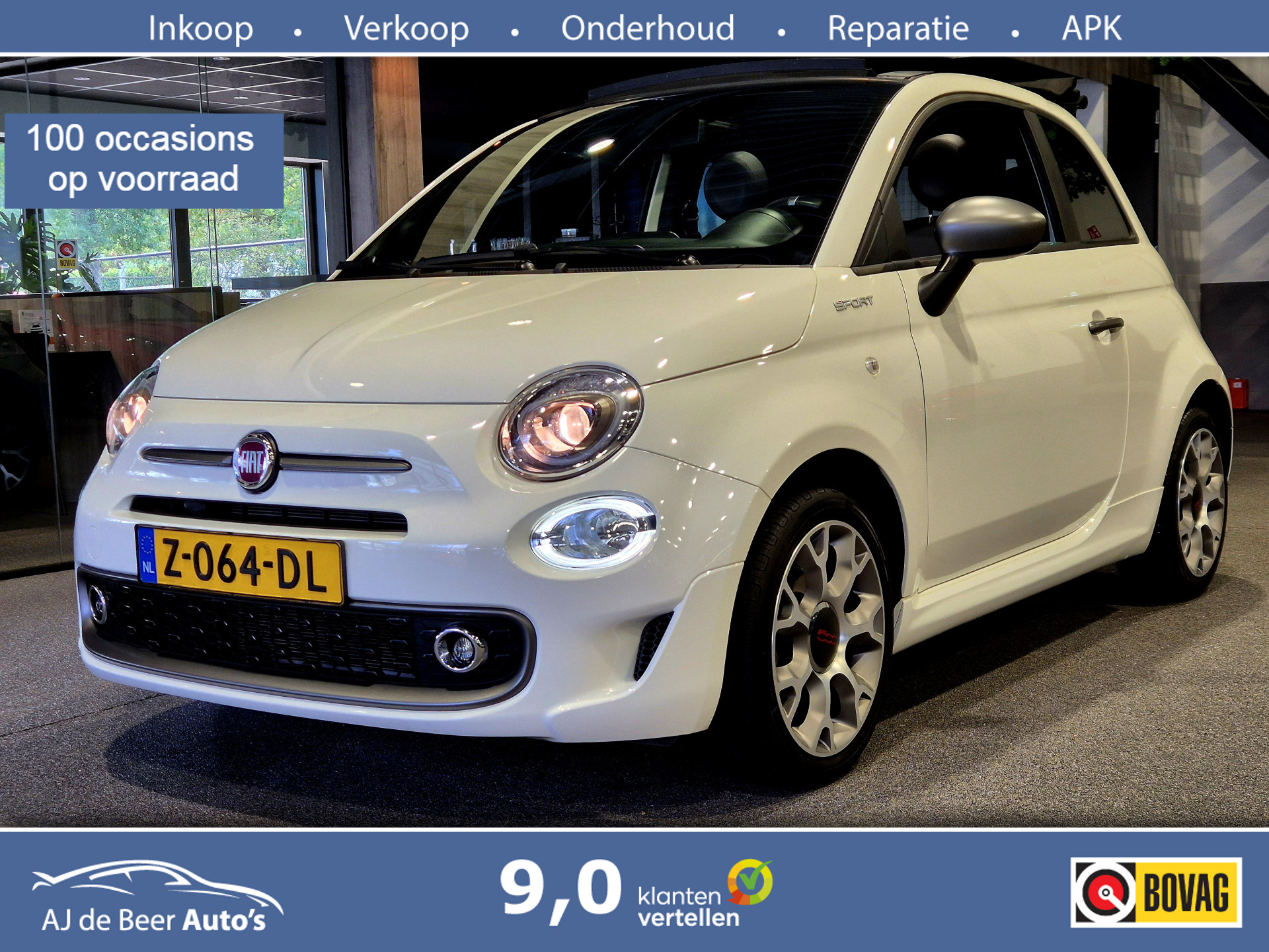 Fiat 500 1.0 Hybrid Dolcevita 2022 - voorkant
