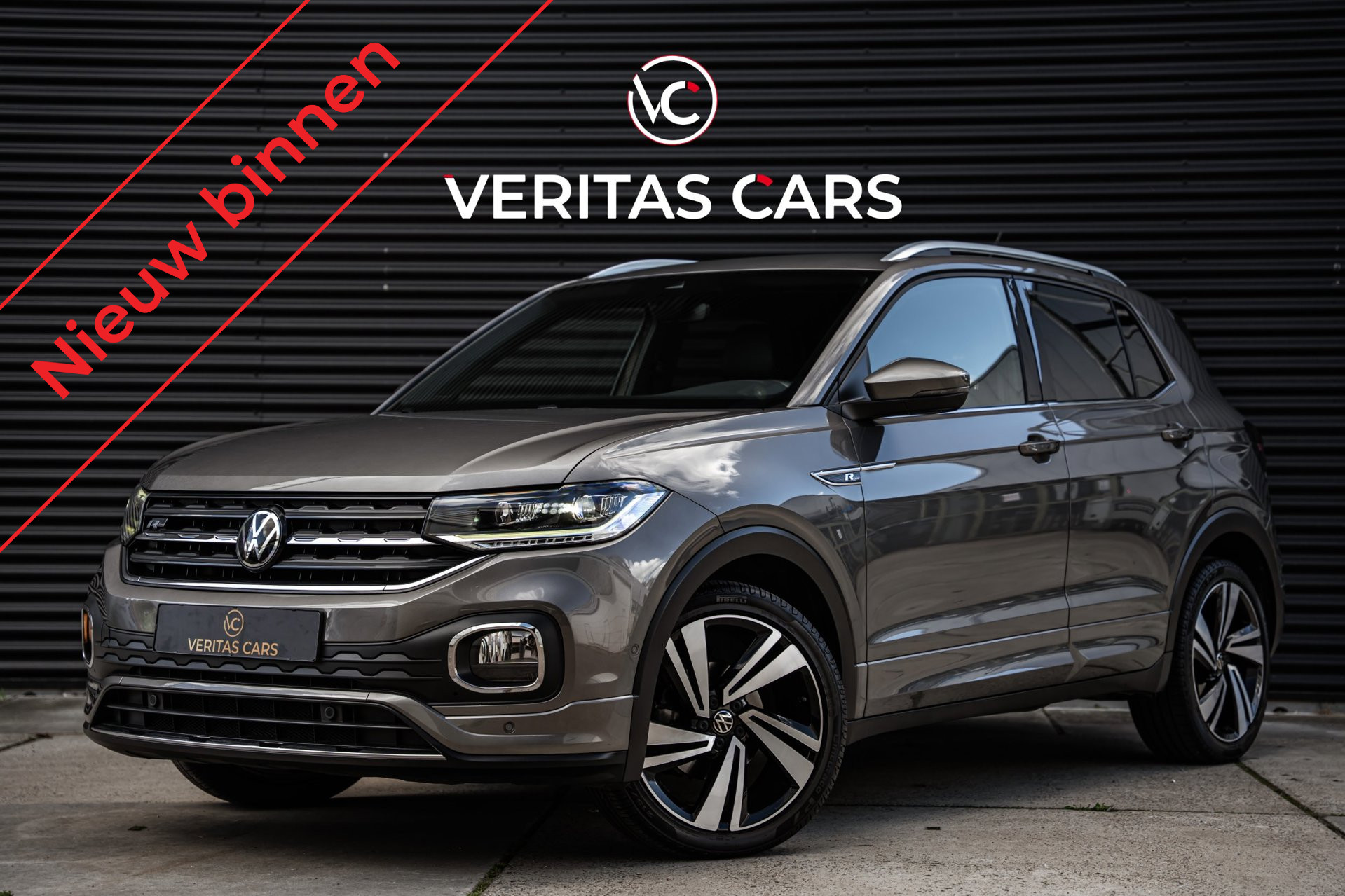 Volkswagen T-cross 1.0 TSI R-Line 110PK|3x R-line|ACC|IQ-Drive|Stoelverw|Keyless|Trekhaak|Virtual|Camera e.o. 2021 - voorkant