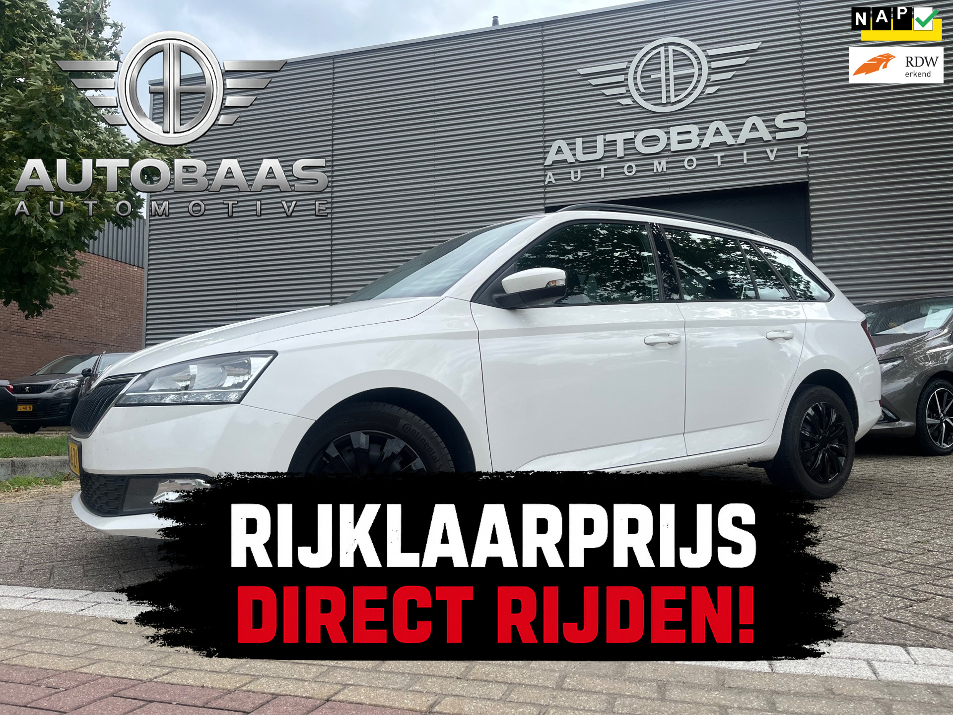 Skoda Fabia 1.0 TSI Ambition **NW APK 07-2028** AUTOMAAT+NLAUTO+1EIG+AIRCO+PARKEERSENSOREN+INCL BTW+ 2022 - voorkant
