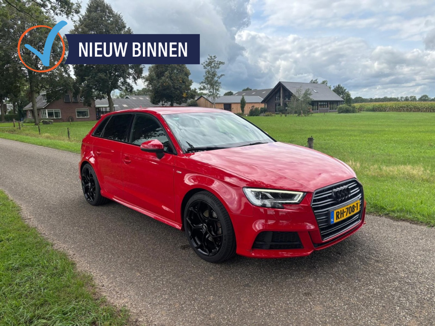Audi A3 Sportback 1.0 TFSI S-line | Half Leder | Navi | Cruise Control | PDC | 2017 - voorkant