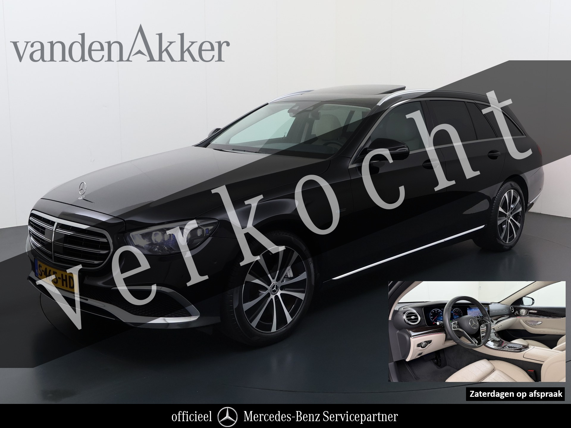 Mercedes-Benz E 300 E 300e Exclusive Estate // Burmester // Schuifdak // Trekhaak // Distronic // Rij Assistentiepakket // MultiBeam LED // Augmented Reality // Carplay 2021 - voorkant