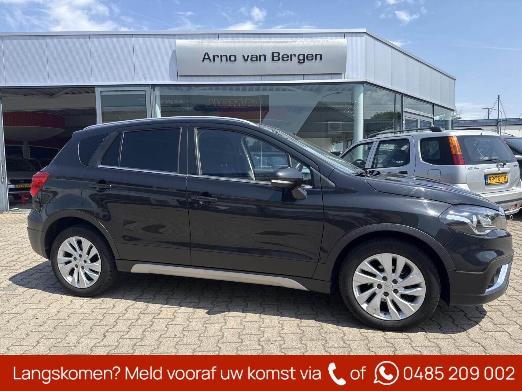 Suzuki Sx4 1.4 Boosterjet Exclusive, AUTOMAAT, navigatie, cruisecontrol, stoelverwarming, afkomstig van de 2e eigenaar, heeft 100.000 km gelopen, zit een nieuwe tellerklok in. 2018 - voorkant