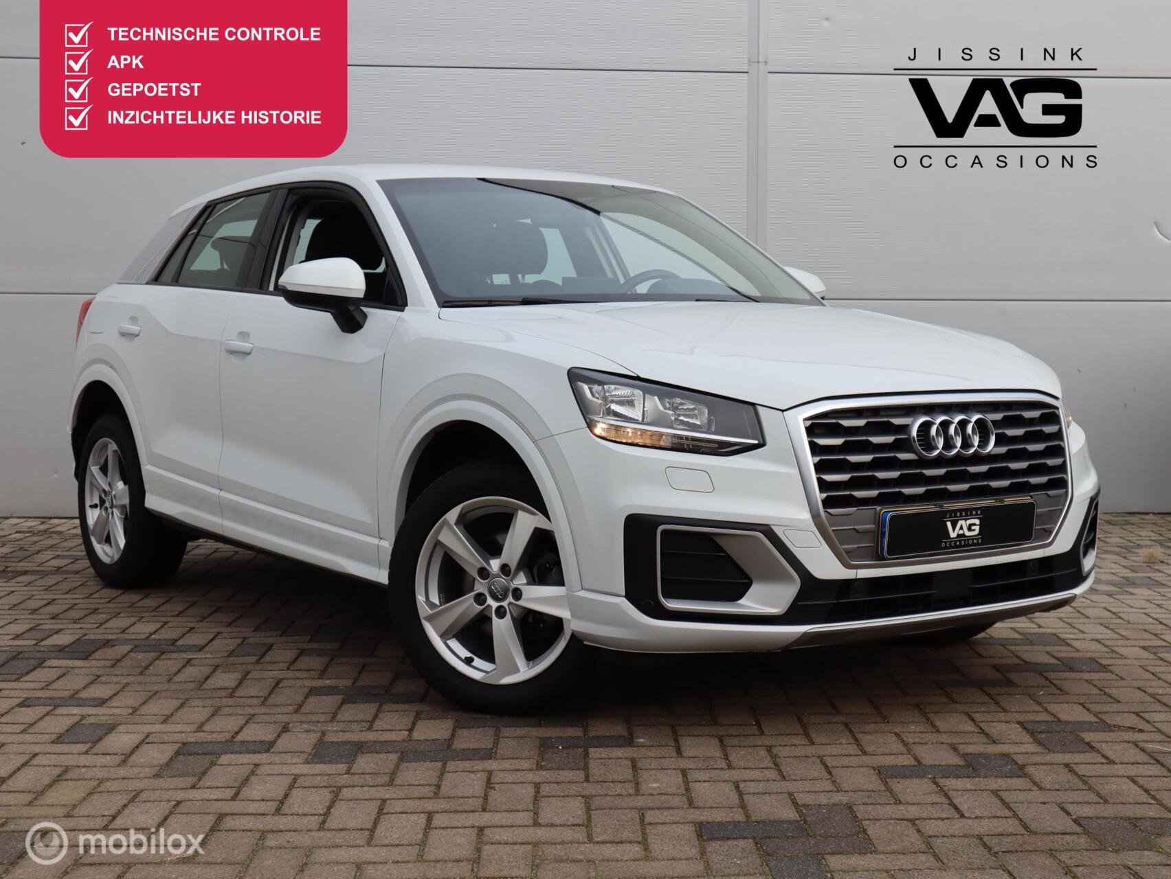 Audi Q2 30 TFSI Sport Airco Cruise Navi PDC Parelmoer 2019 - voorkant