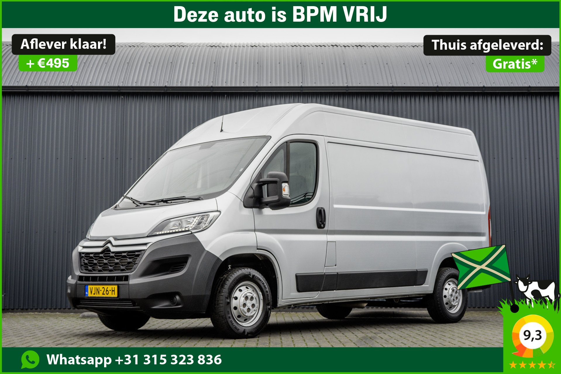 Citroen Jumper **2.2 BlueHDi L2H2 | 140 PK | Euro 6 | Camera | Led | Cruise | Airco** 2021 - voorkant
