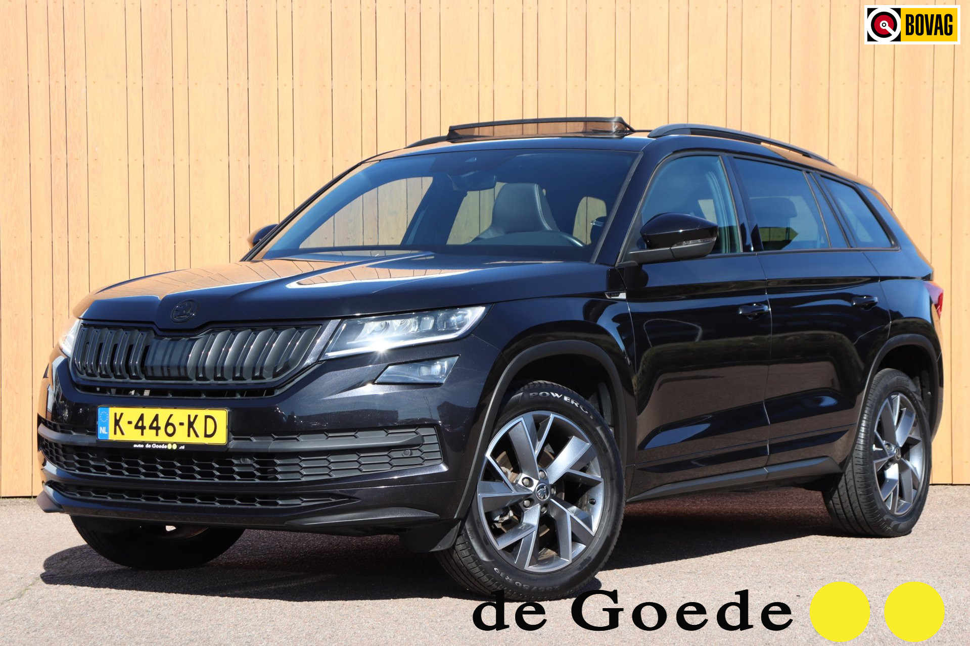 Skoda Kodiaq 1.5 TSI Sportline Business org.NL schuifdak stuur+stoelverw. el.klep camera canton 2020 - voorkant