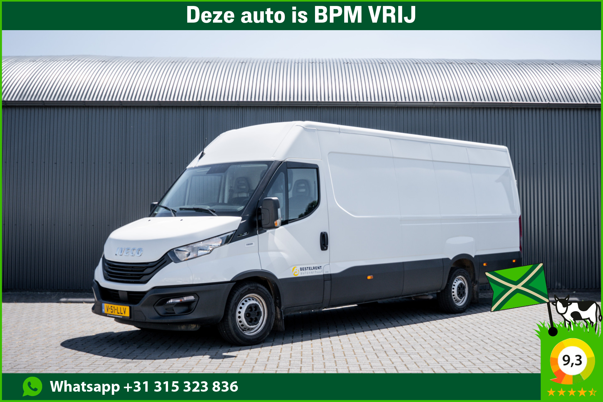 Iveco 35s16 35S16 | L4H2 | 156 PK | 3-Zits | Climate | Euro 6 2023 - voorkant