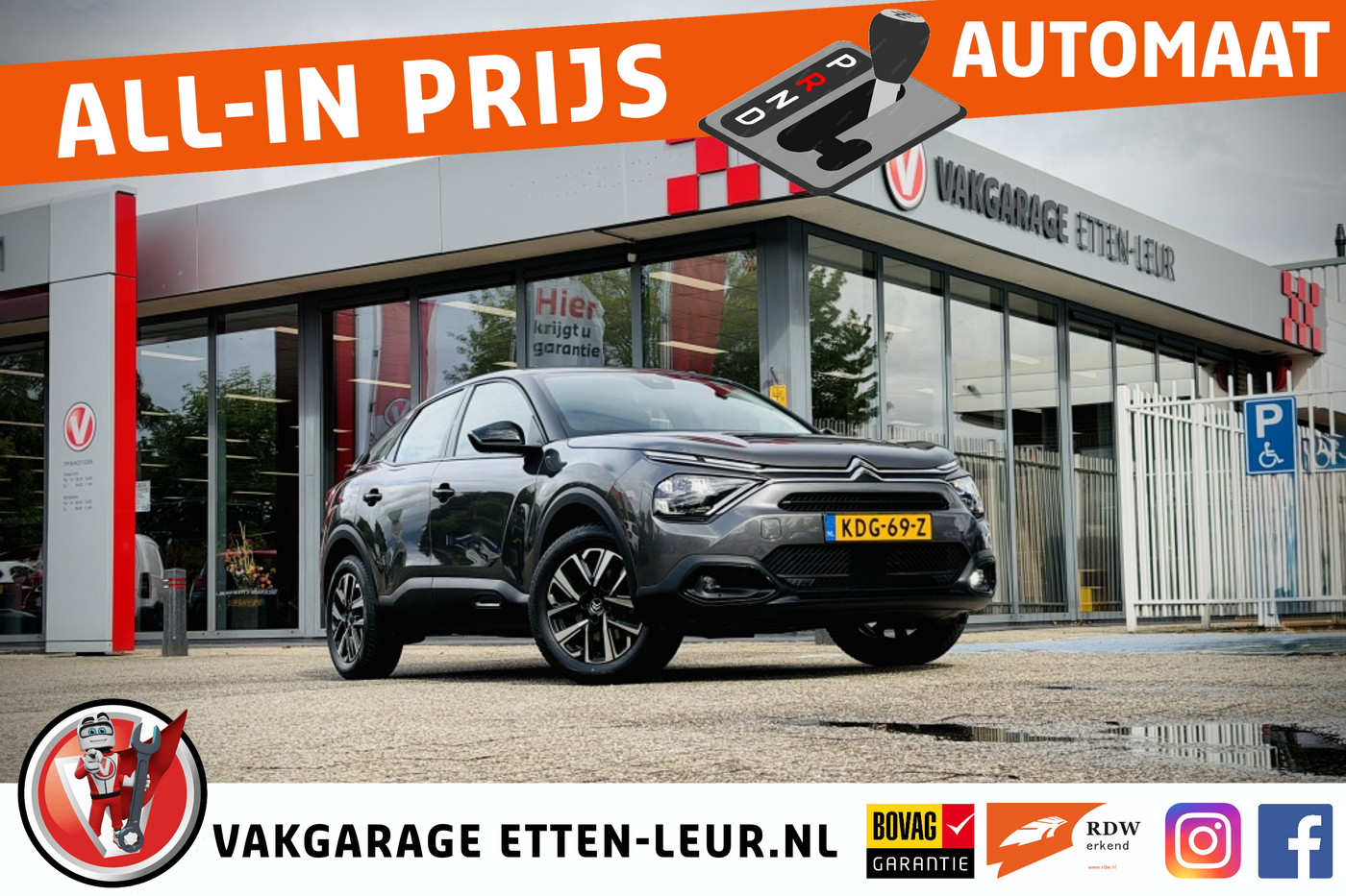 Citroen C4 1.2 130PK Feel Ed. | CAMERA | CARPLAY + ANDROID | CRUISE 2022 - voorkant