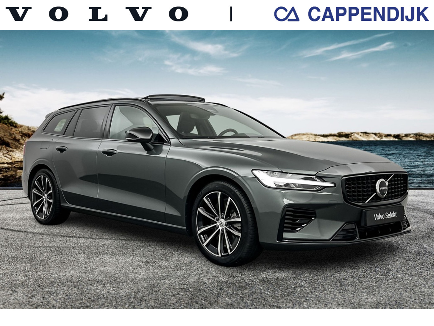 Volvo V60 T8 455pk Recharge Plus Dark| Pano| Trekhaak| 360Camera| 2026 - voorkant