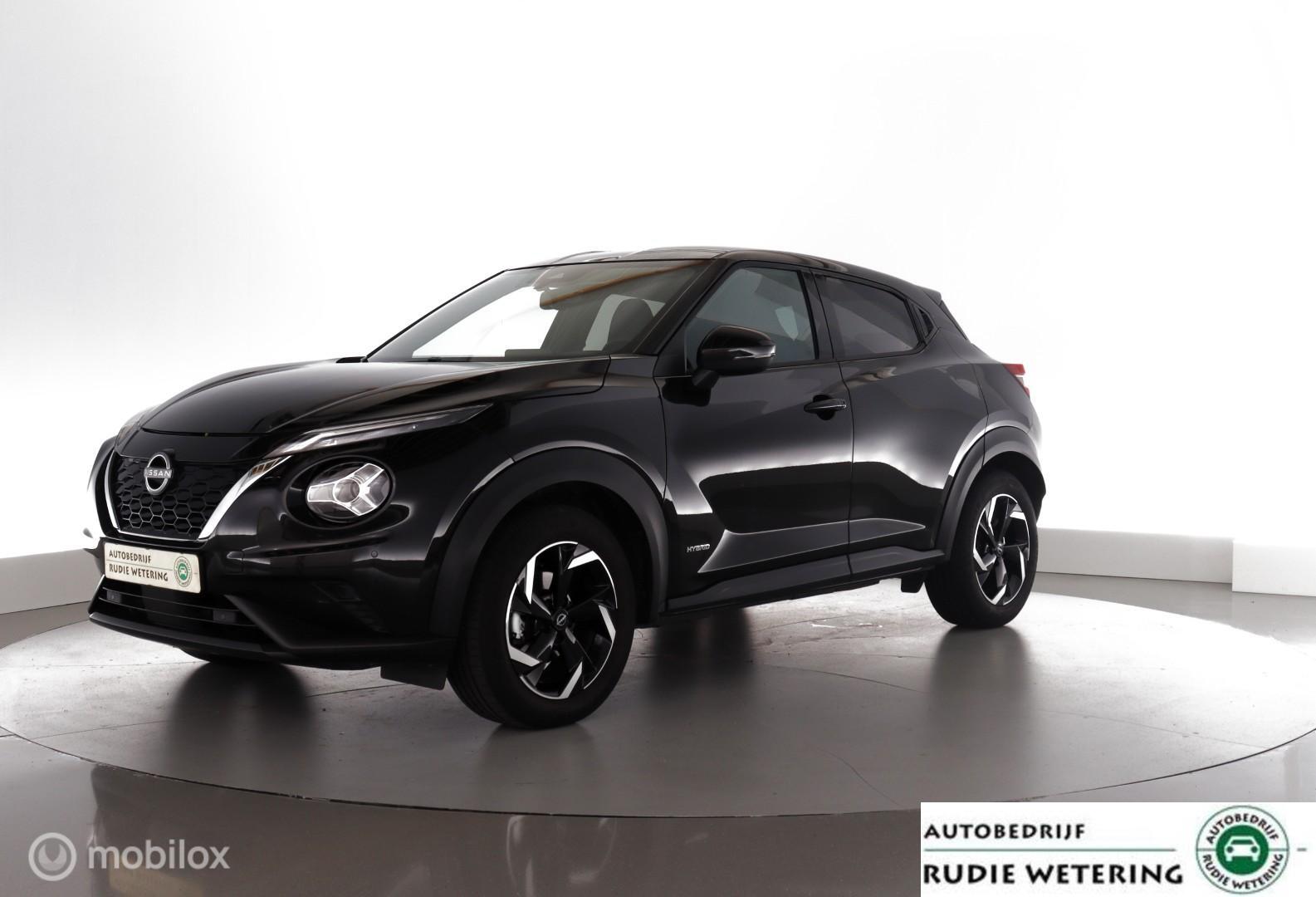 Nissan Juke 1.6 Hybrid  143 PK Automaat N-Connecta 1/2leer|led|cam|applecarplay|ecc|lmv17 2024 - voorkant