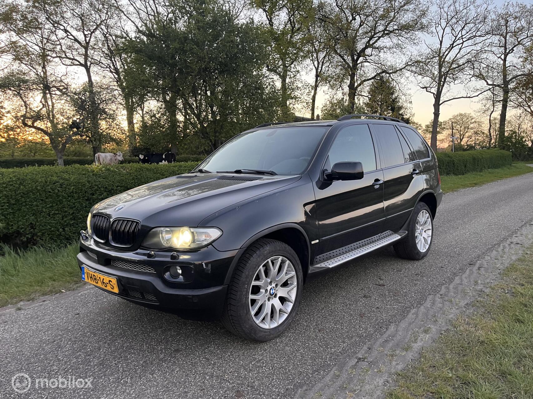 BMW X5 3.0D 2004 Grijs Kenteken Facelift Automaat Leer 4x4 2004 - voorkant