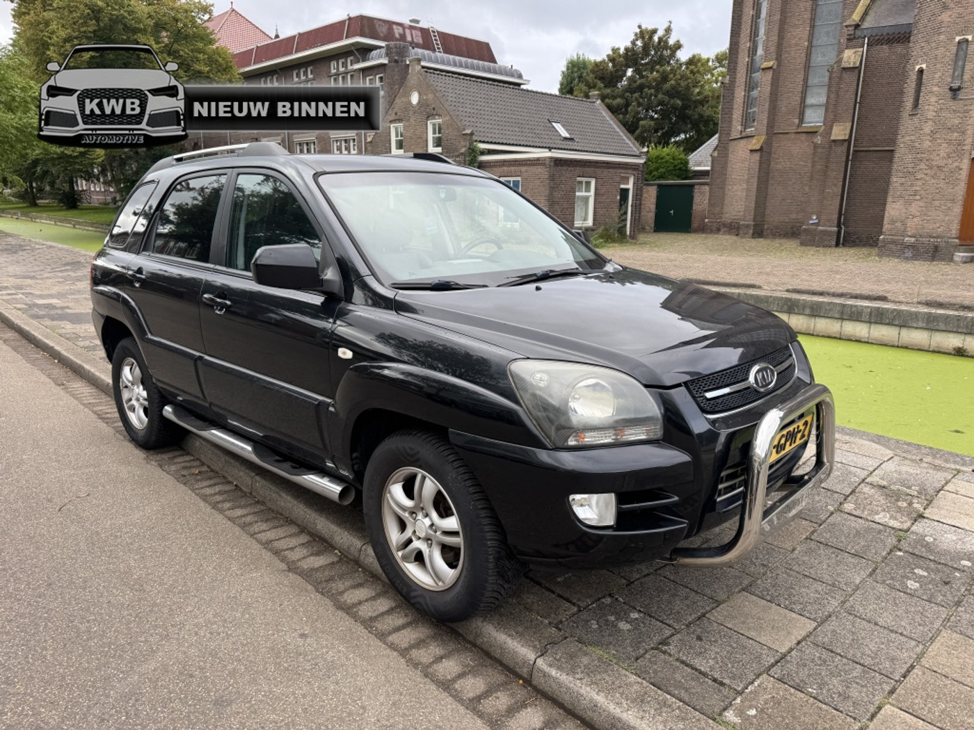 Kia Sportage 2.0 CVVT X-cite Leer Trekhaak Bullbar Apk 2008 - voorkant