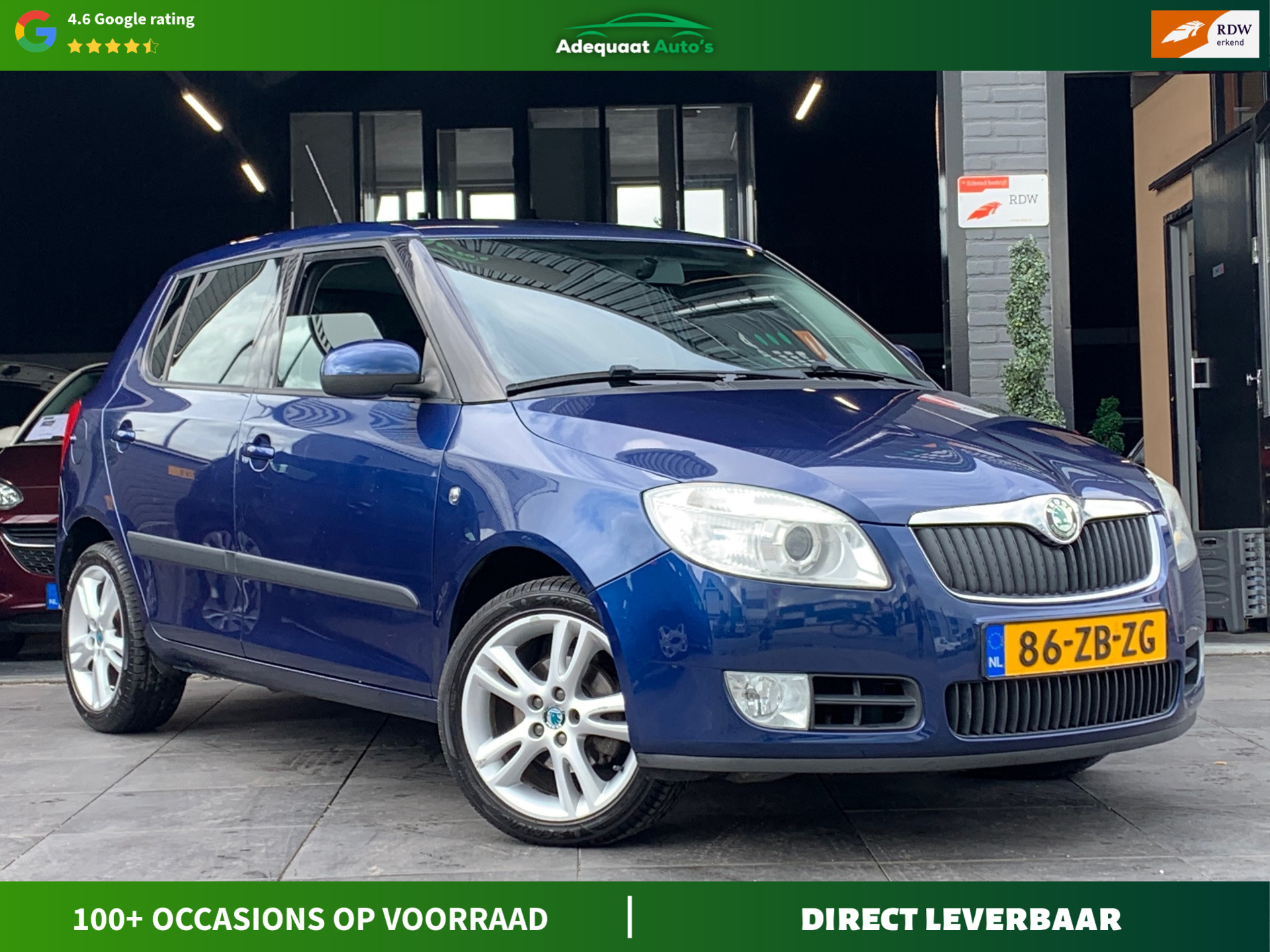 Skoda Fabia 1.6-16V Sport|1e eig|NAP|Airco|Cruise|El.Ramen 2008 - voorkant
