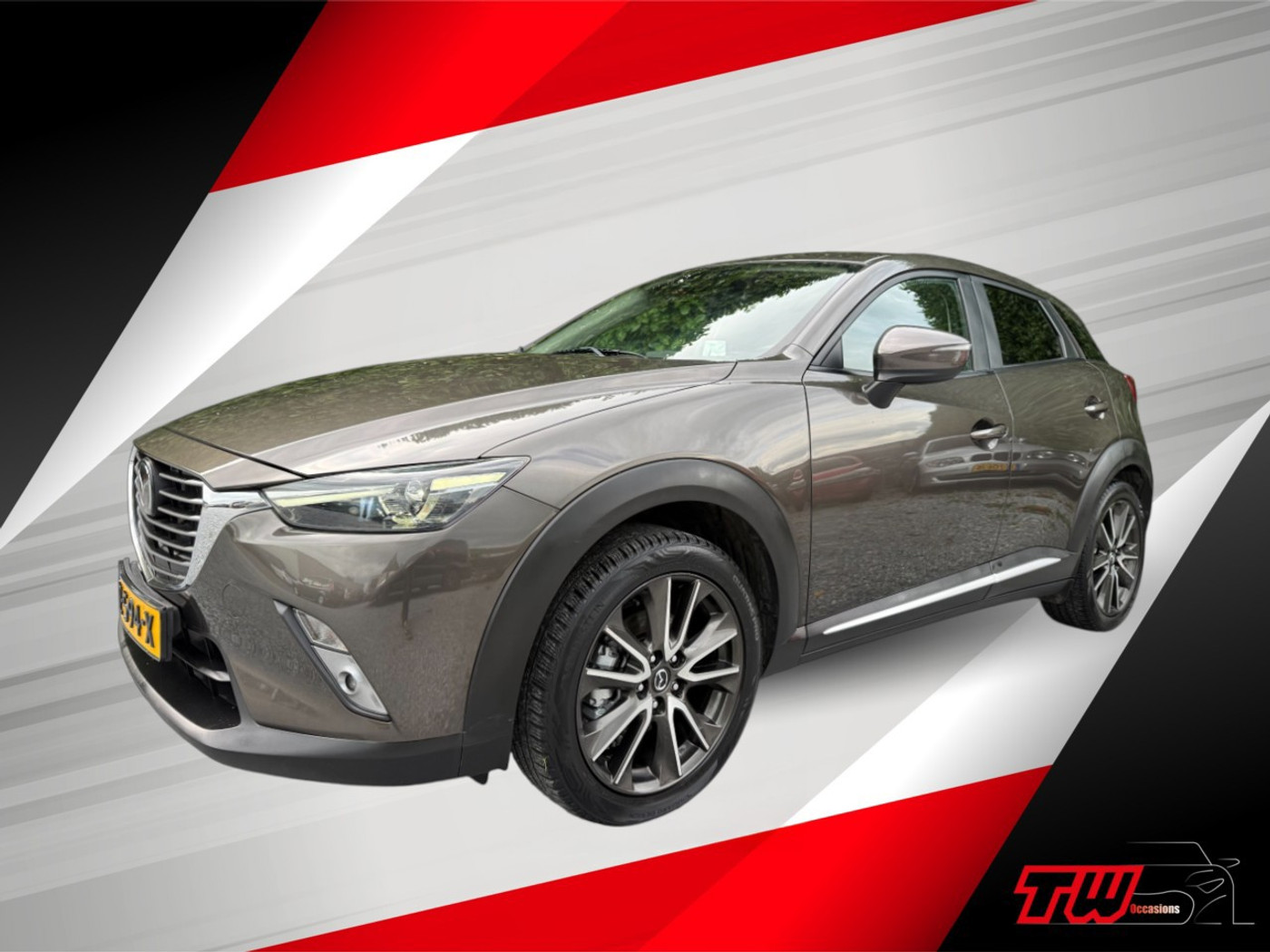 Mazda Mazda Cx-3 2.0 SkyActiv-G 120 GT-M |NAVI|LEER|TREKH|STOELVERW 2015 - voorkant